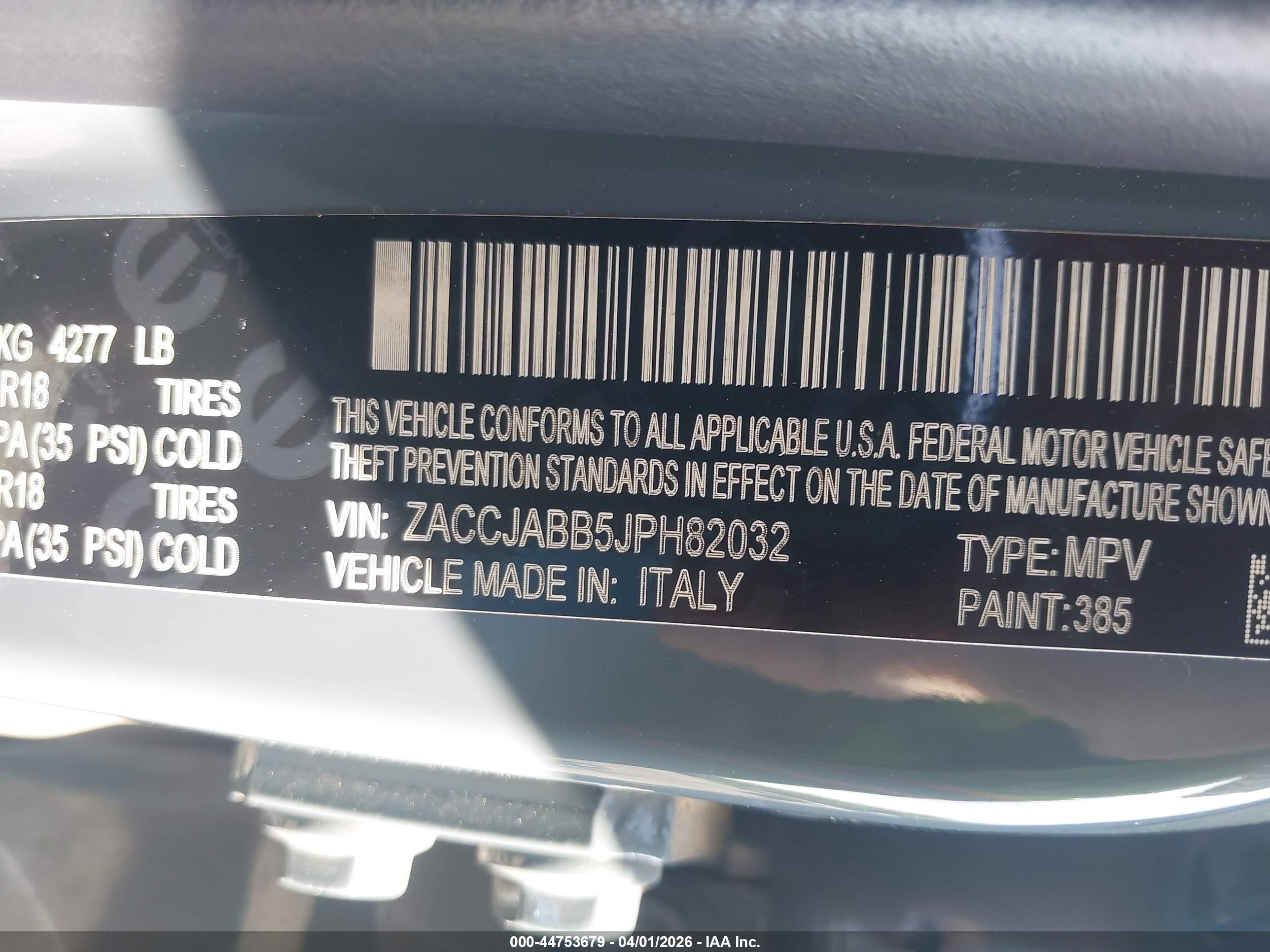 2018 Jeep Renegade Latitude Fwd Light Blue vin: ZACCJABB5JPH82032