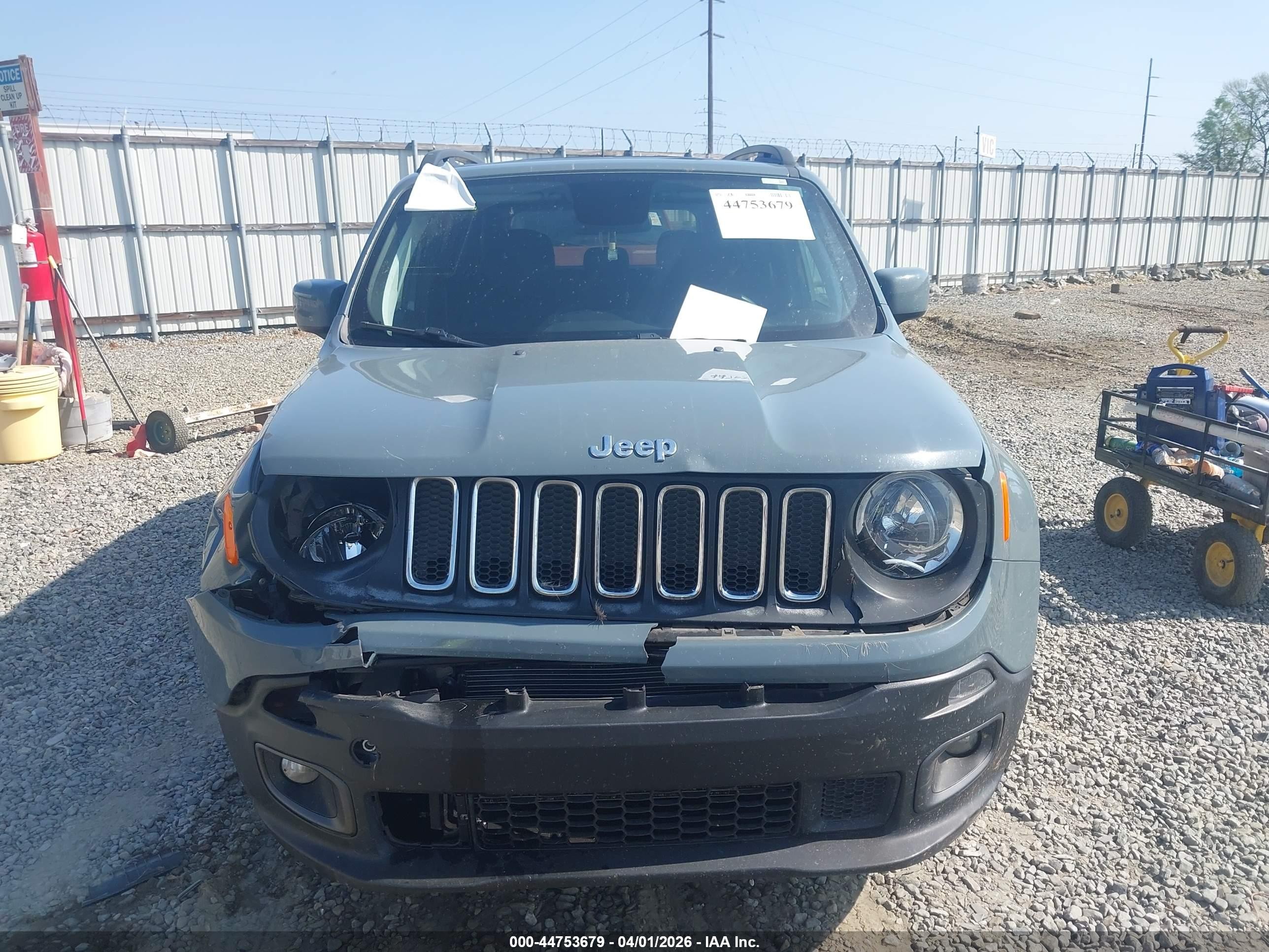 2018 Jeep Renegade Latitude Fwd Light Blue vin: ZACCJABB5JPH82032