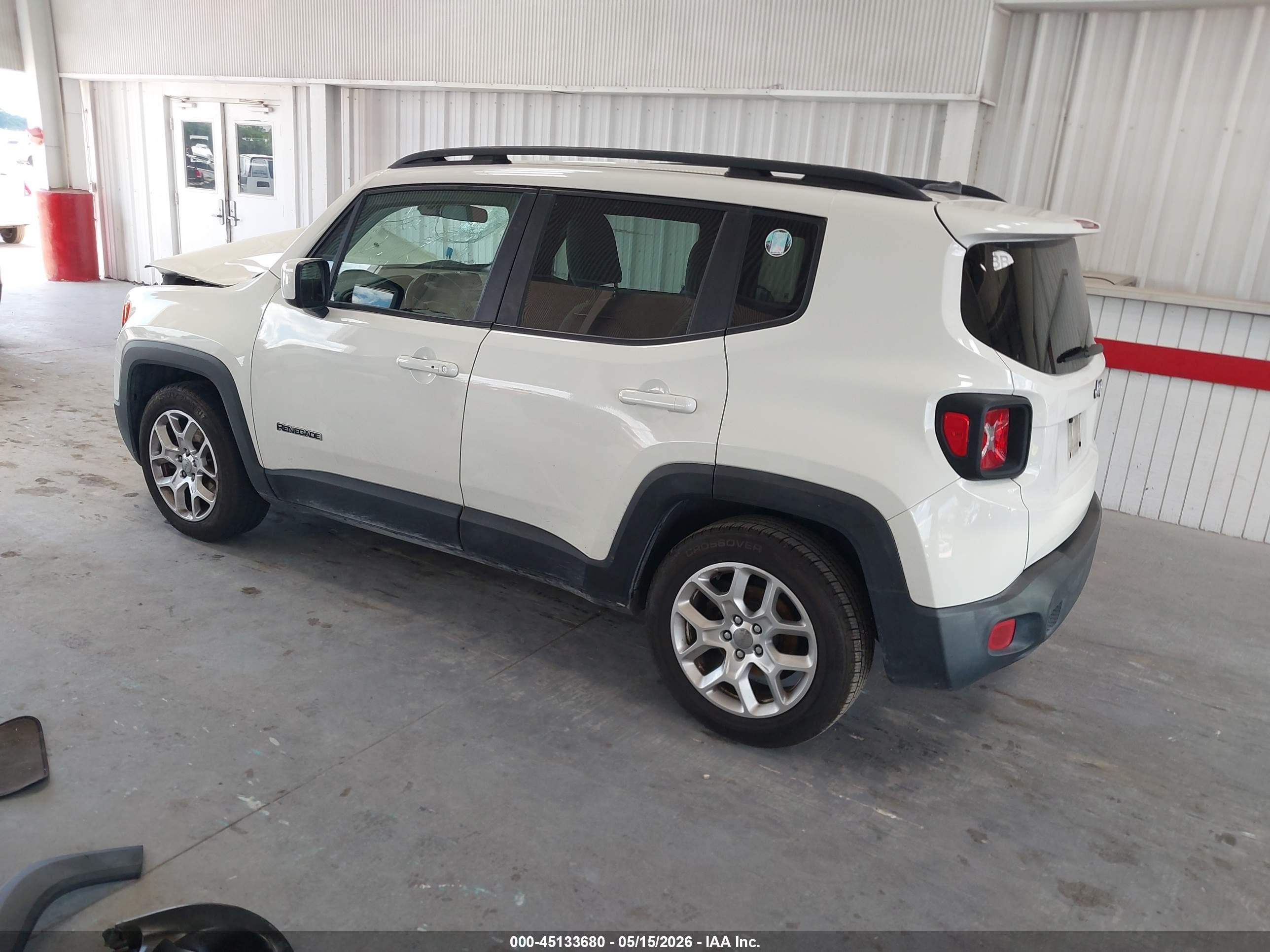 2017 Jeep Renegade Latitude Fwd Белый vin: ZACCJABB6HPE87385