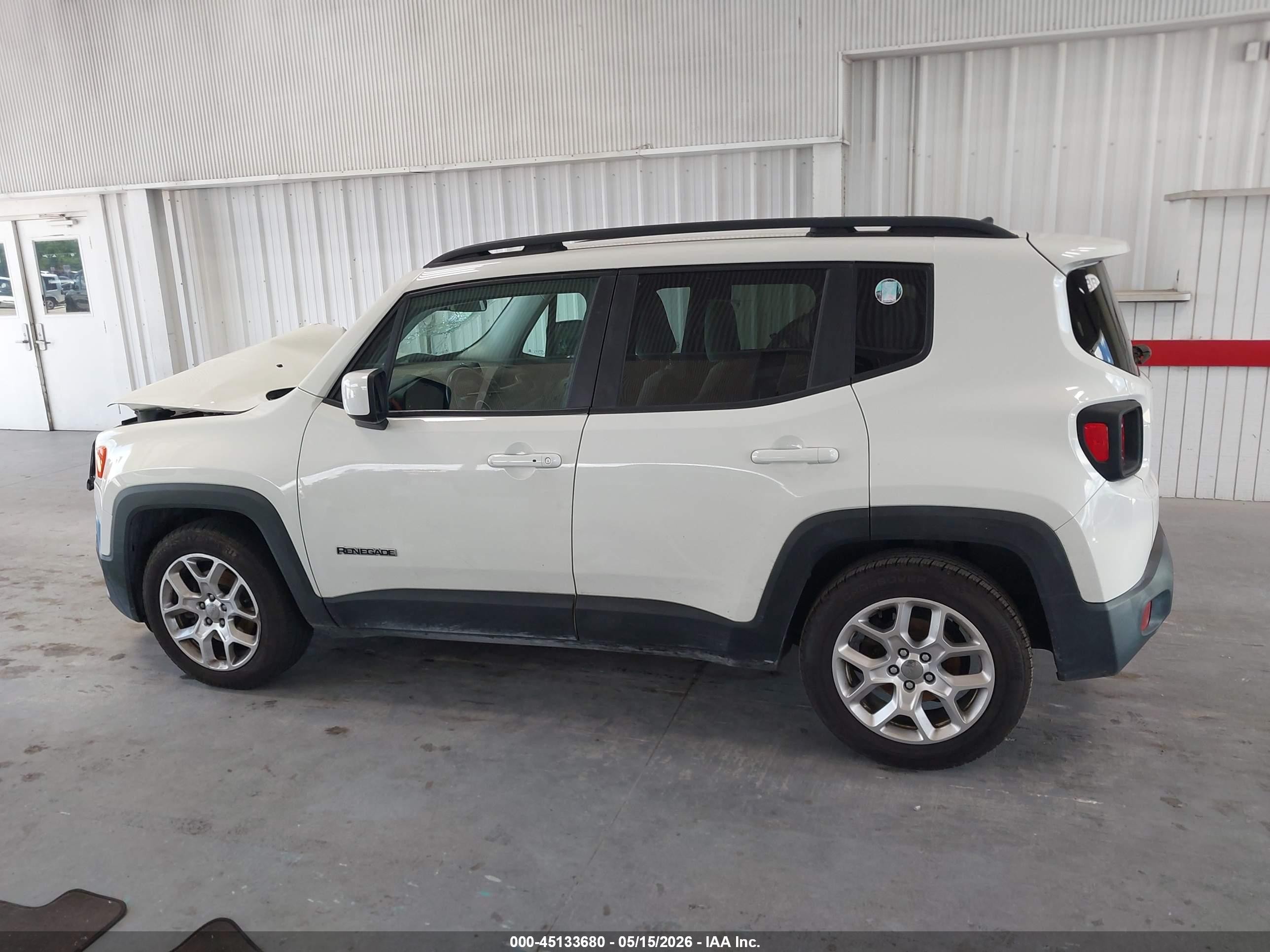 2017 Jeep Renegade Latitude Fwd Белый vin: ZACCJABB6HPE87385