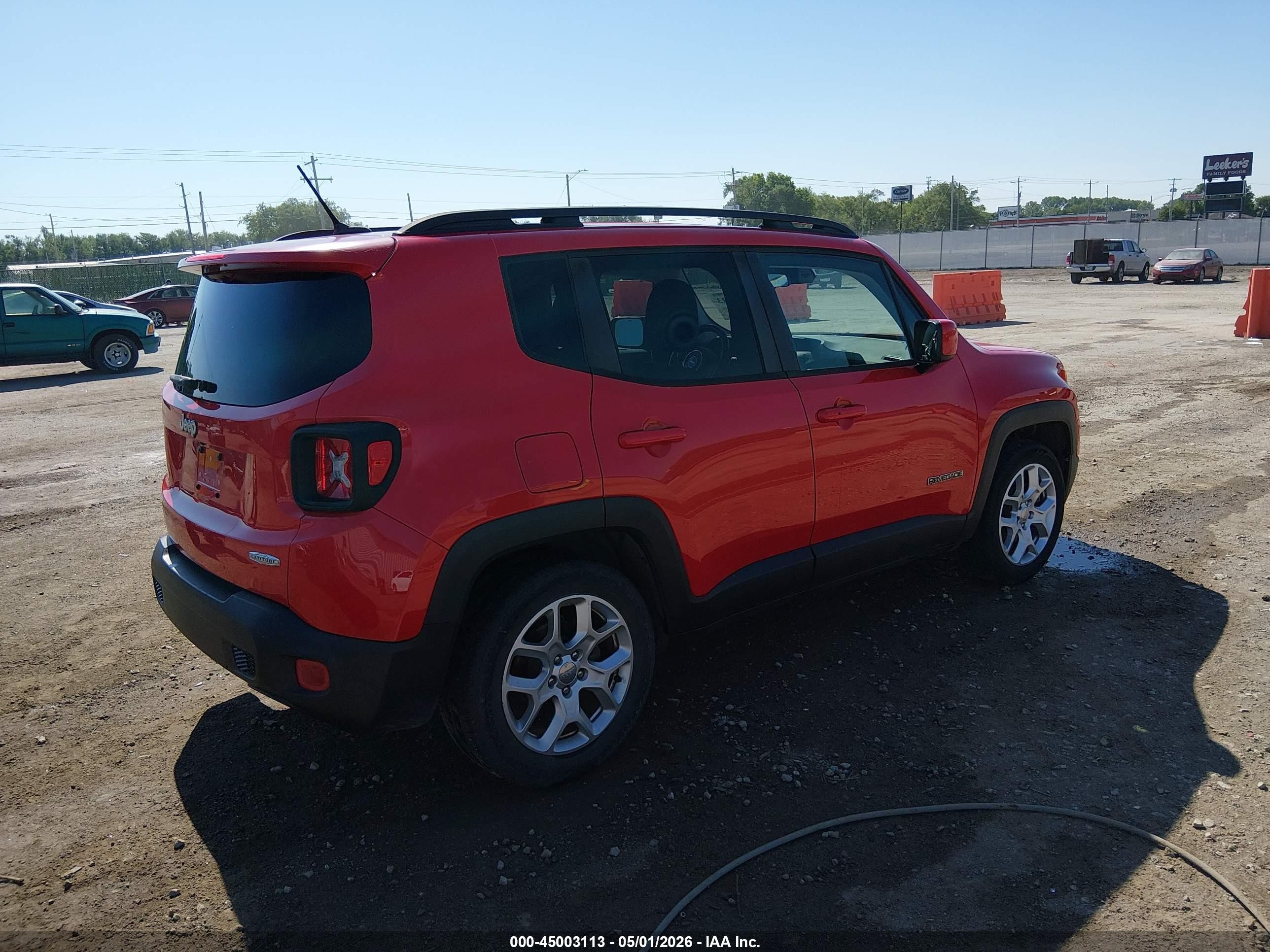 2017 Jeep Renegade Latitude Fwd Red vin: ZACCJABB6HPE95664
