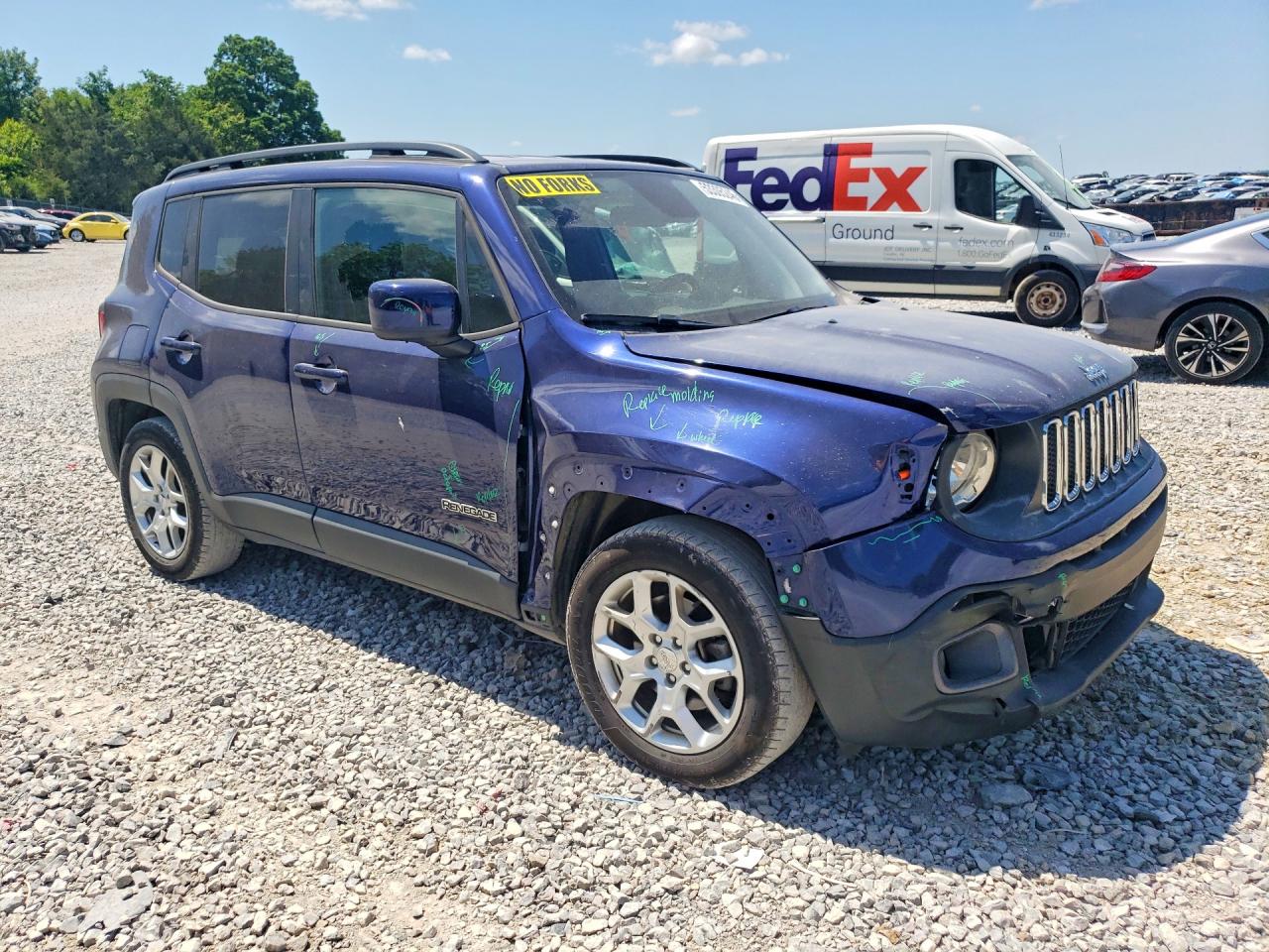 2018 Jeep Renegade Latitude Blue vin: ZACCJABB6JPG70856