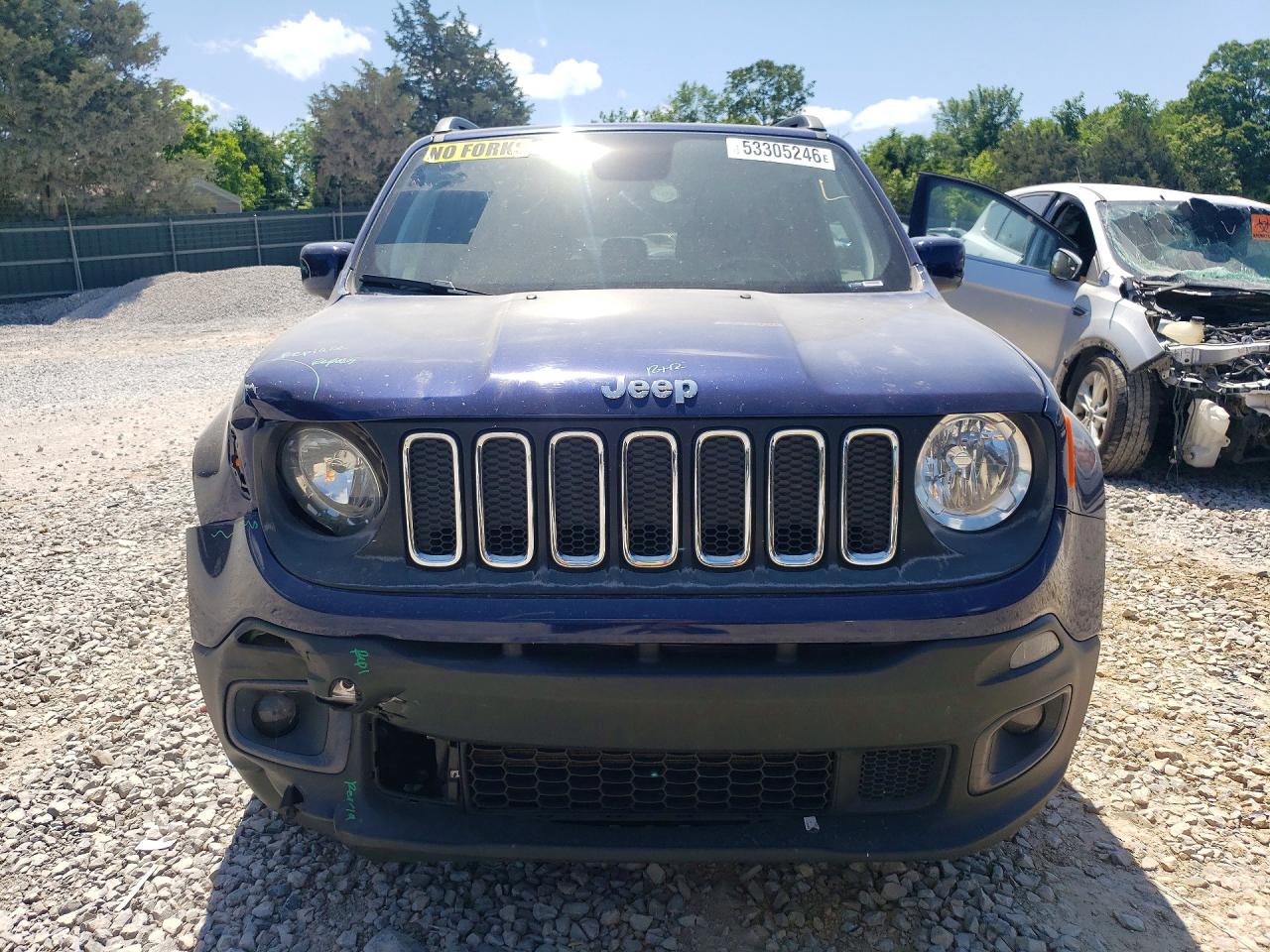 2018 Jeep Renegade Latitude Blue vin: ZACCJABB6JPG70856