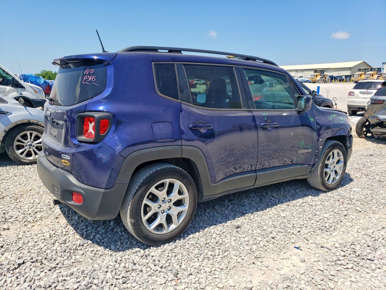 2018 Jeep Renegade Latitude Blue vin: ZACCJABB6JPG70856
