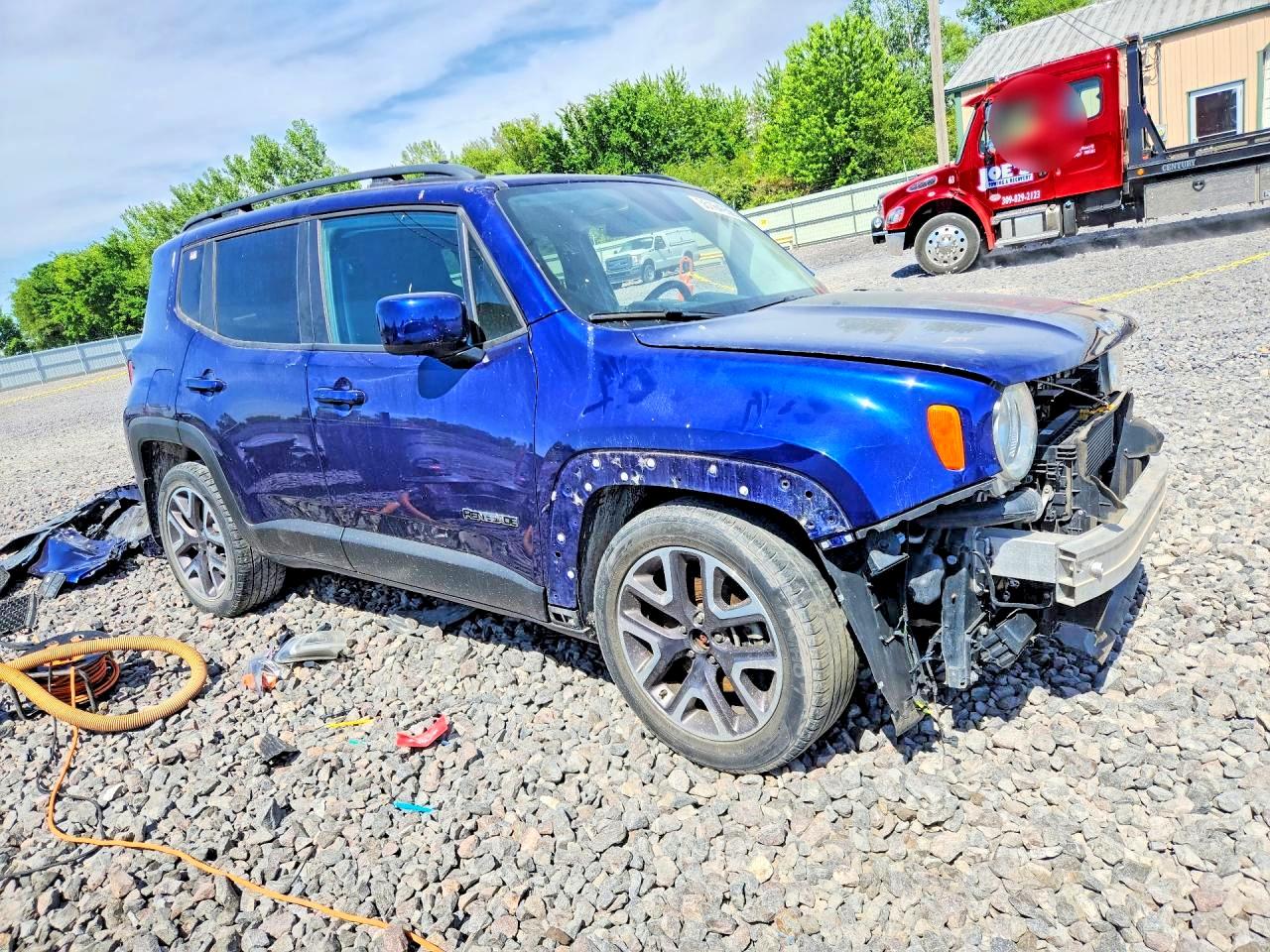 2017 Jeep Renegade Latitude Синий vin: ZACCJABB9HPF73953