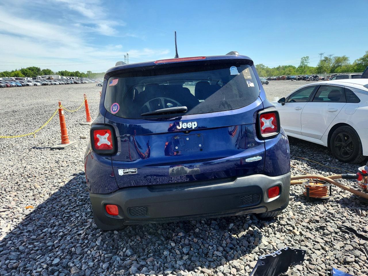 2017 Jeep Renegade Latitude Синий vin: ZACCJABB9HPF73953