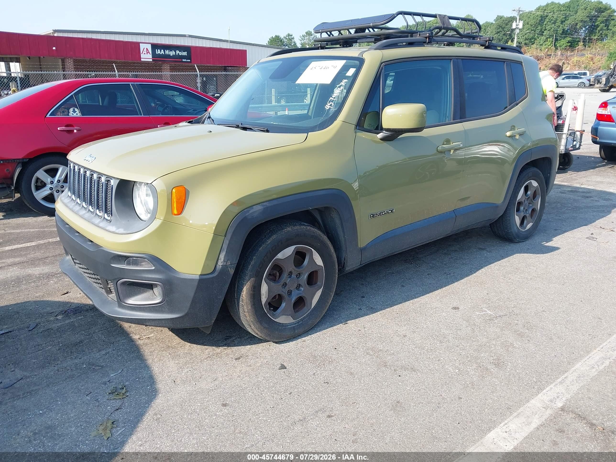 2015 Jeep Renegade Latitude Зеленый vin: ZACCJABH0FPB65292