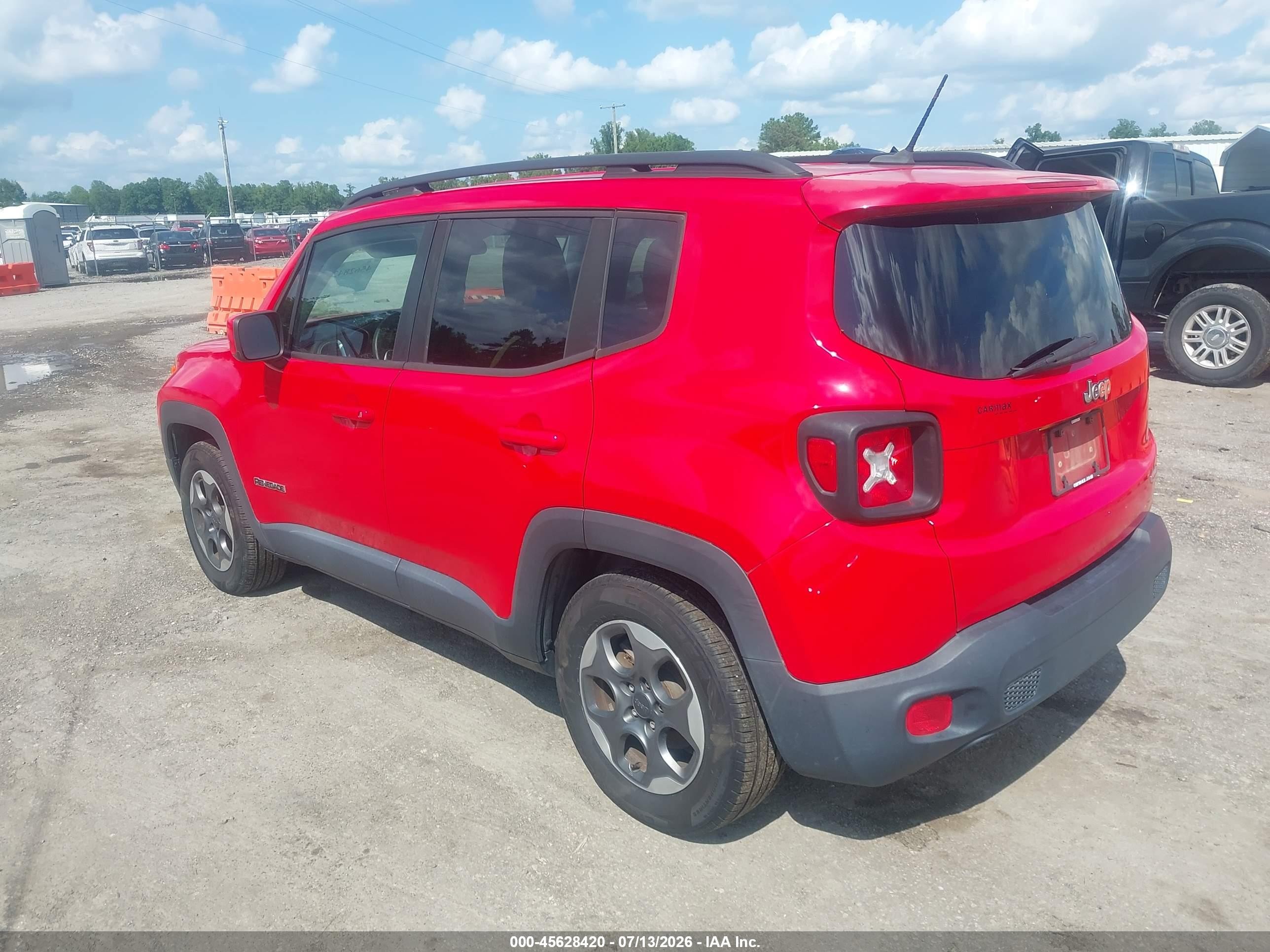 2015 Jeep Renegade Latitude Red vin: ZACCJABH9FPB83887