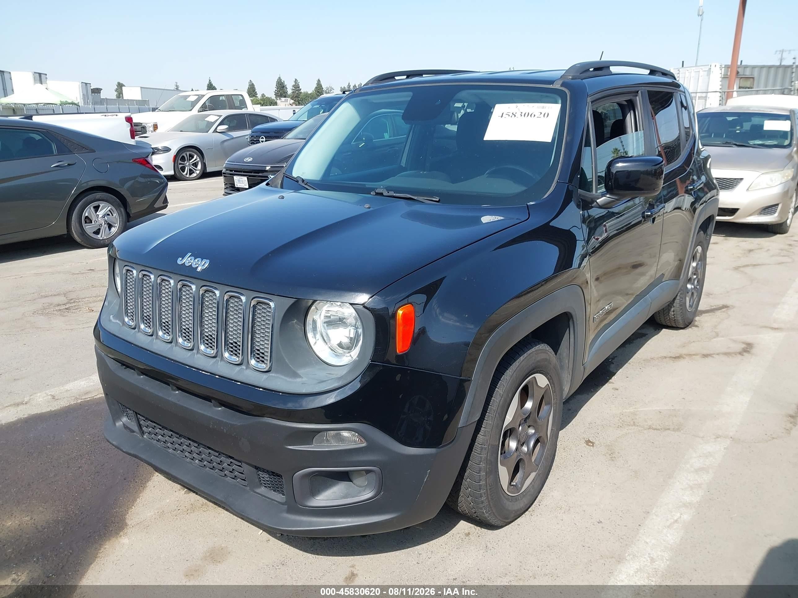 2015 Jeep Renegade Latitude Black vin: ZACCJABH9FPB90015