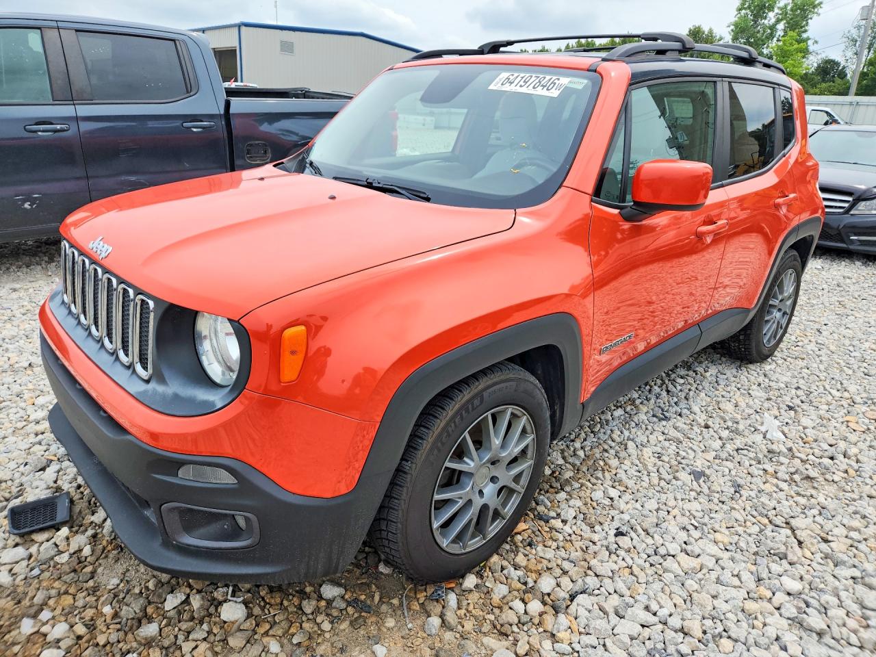 2015 Jeep Renegade Latitude Orange vin: ZACCJABT0FPB46912