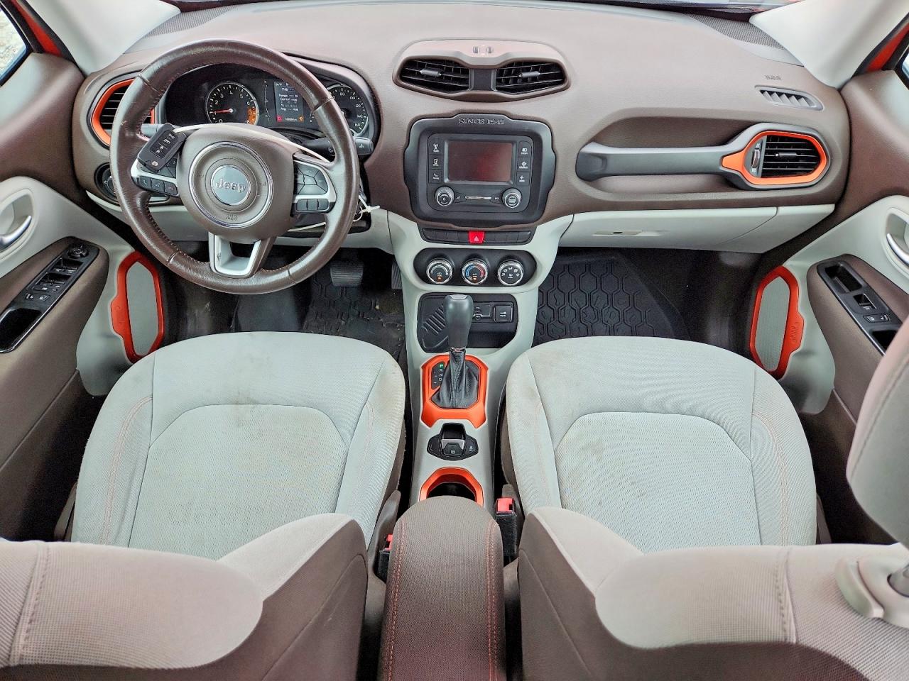 2015 Jeep Renegade Latitude Orange vin: ZACCJABT0FPB46912