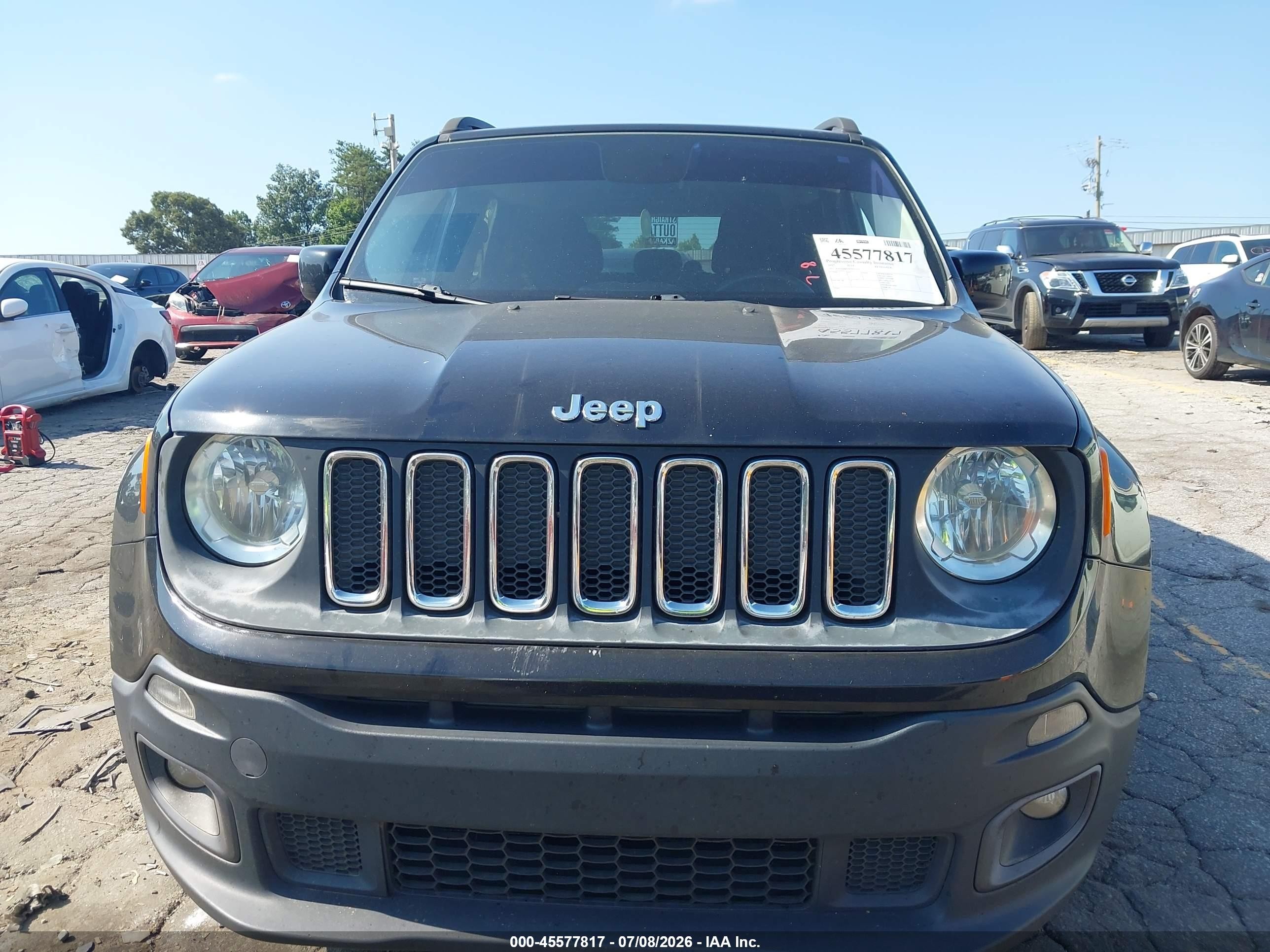 2015 Jeep Renegade Latitude Black vin: ZACCJABT0FPB72132