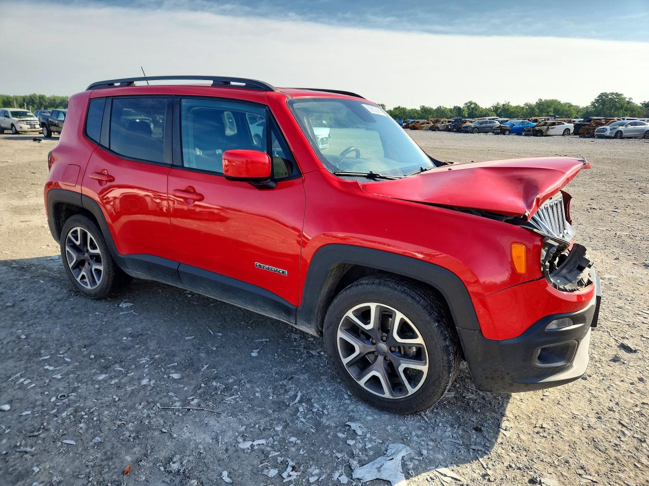 2015 Jeep Renegade Latitude Red vin: ZACCJABT0FPB81059