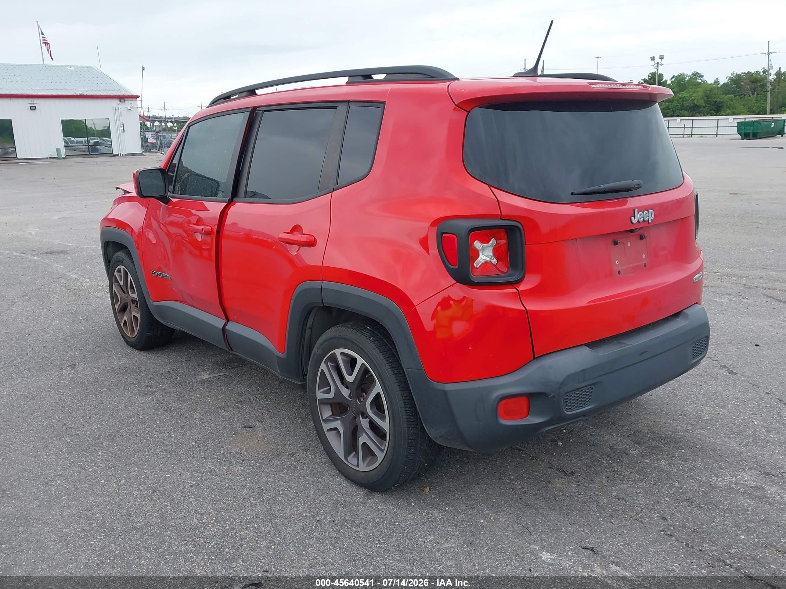 2015 Jeep Renegade Latitude Red vin: ZACCJABT0FPC29997