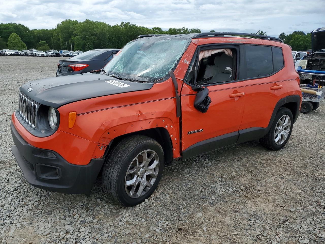 2015 Jeep Renegade Latitude Orange vin: ZACCJABT1FPB20738