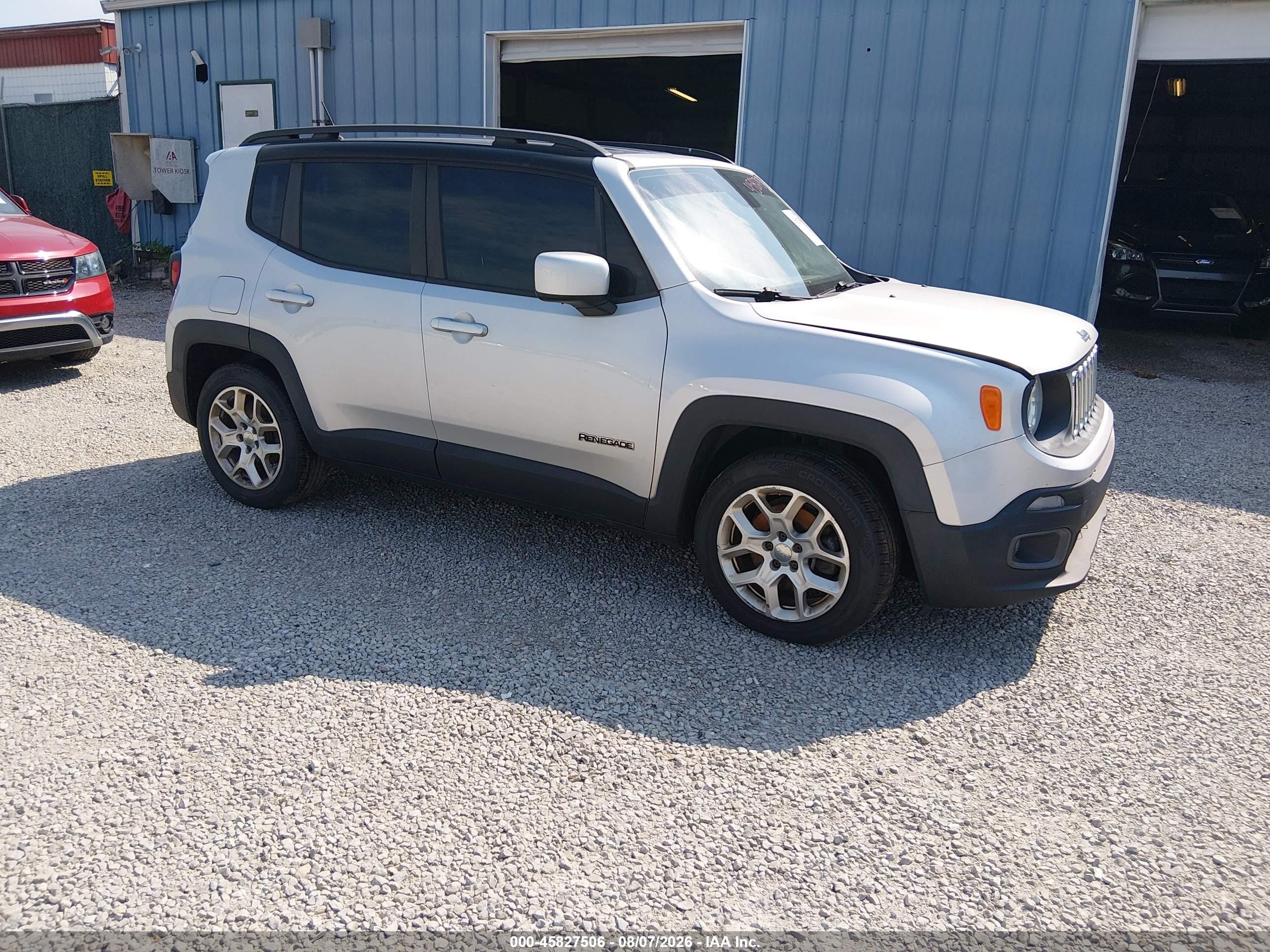 2015 Jeep Renegade Latitude Silver vin: ZACCJABT1FPB50838
