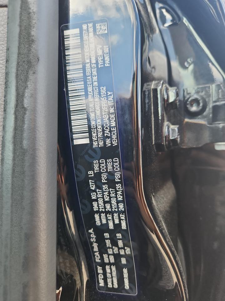 2015 Jeep Renegade Latitude Black vin: ZACCJABT2FPB51562