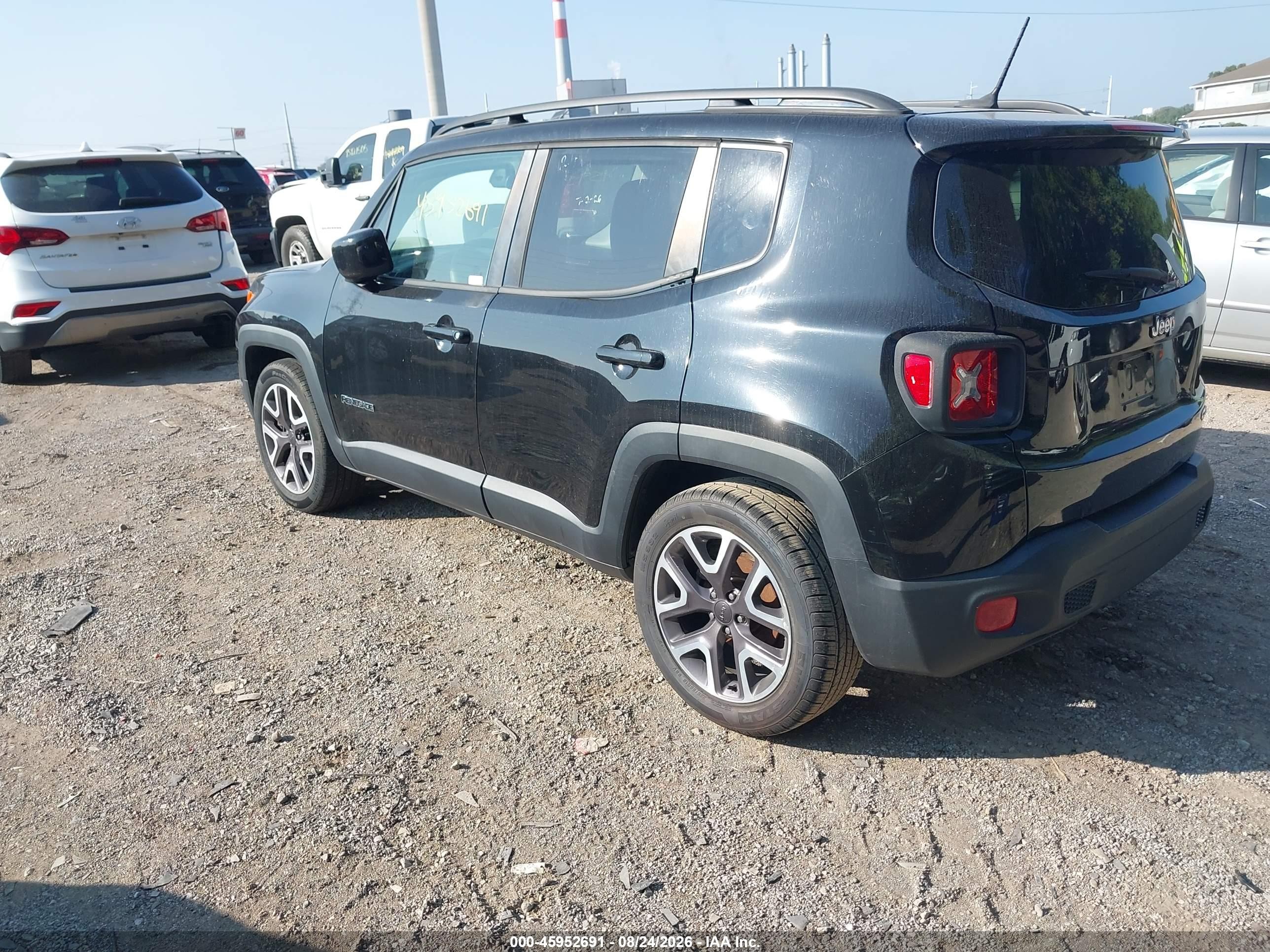 2015 Jeep Renegade Latitude Black vin: ZACCJABT2FPC34781