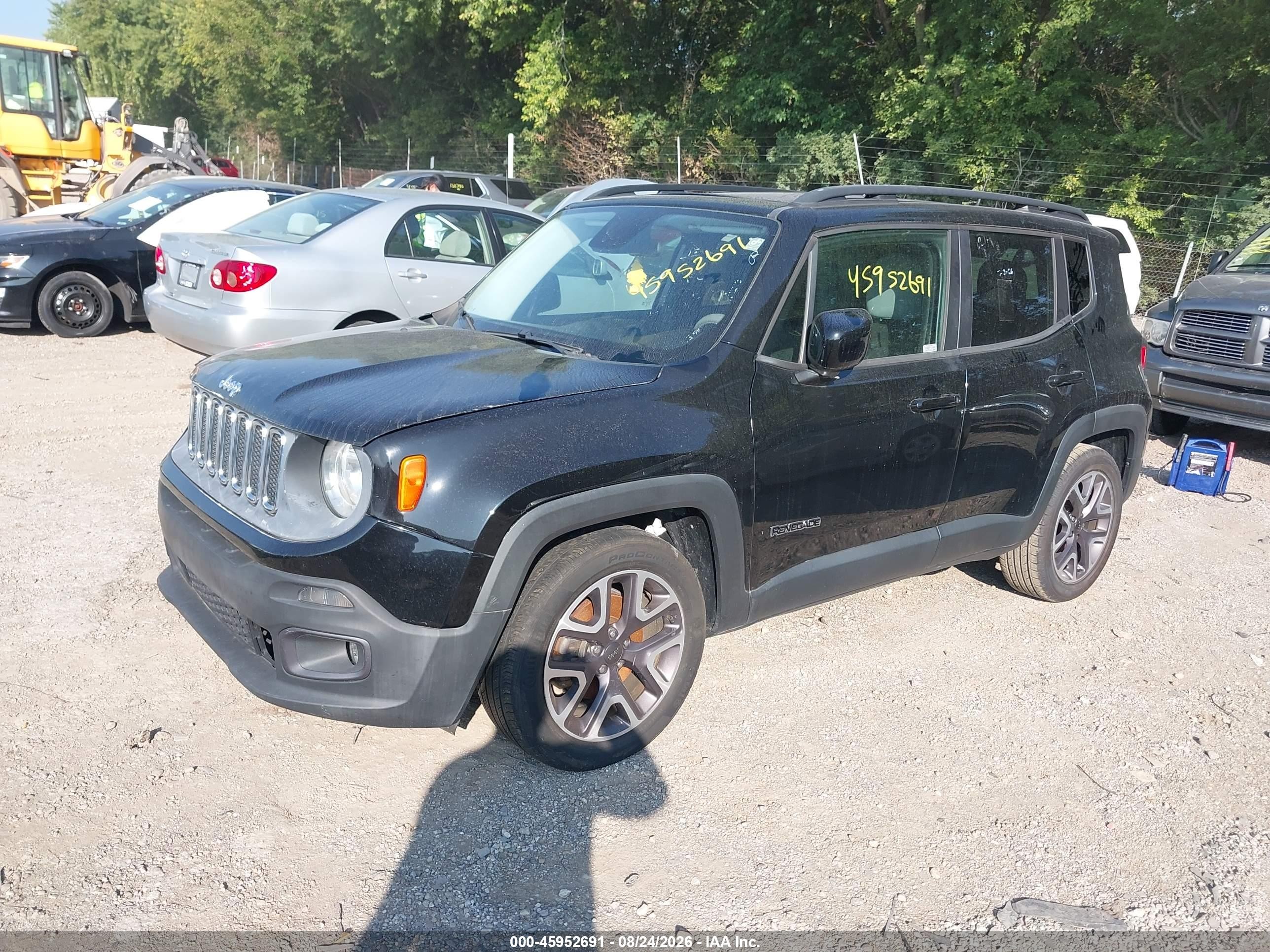 2015 Jeep Renegade Latitude Black vin: ZACCJABT2FPC34781