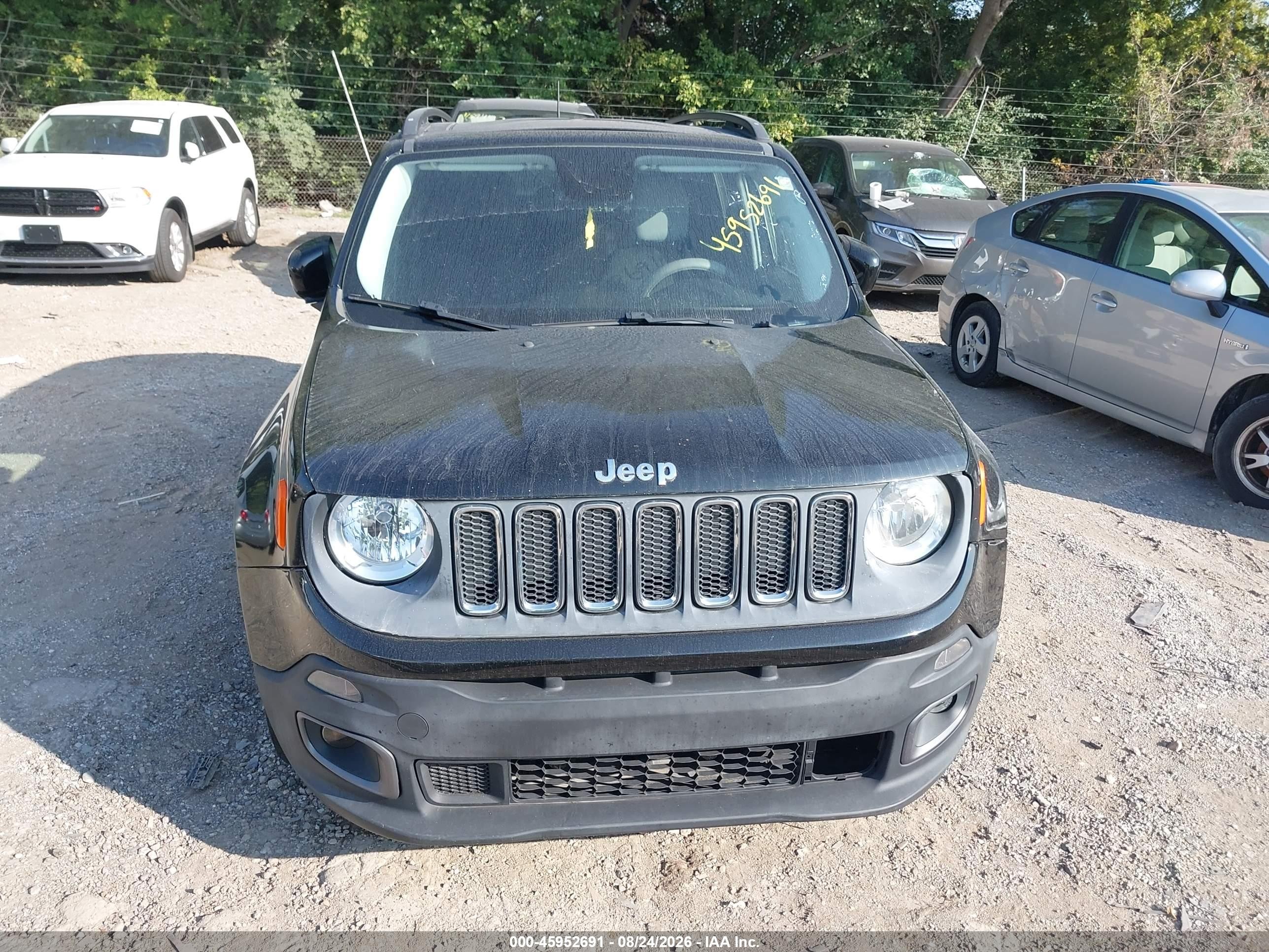 2015 Jeep Renegade Latitude Black vin: ZACCJABT2FPC34781