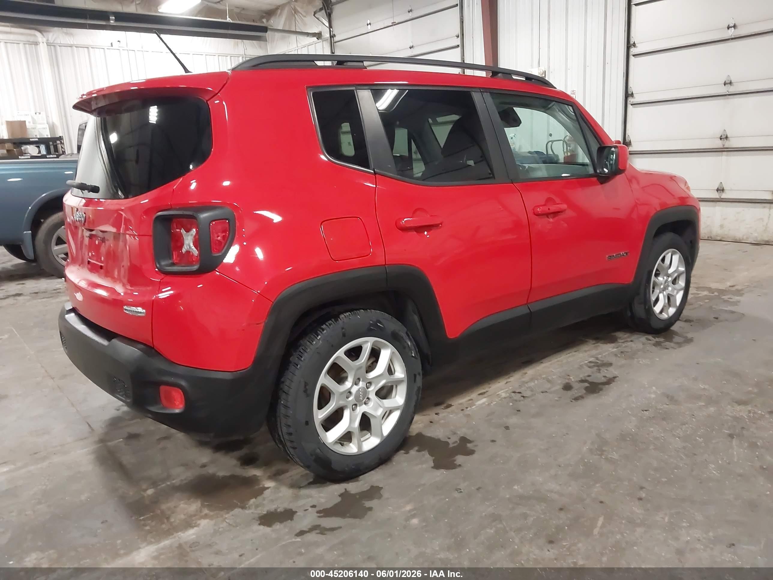 2016 Jeep Renegade Latitude Red vin: ZACCJABT3GPE22145