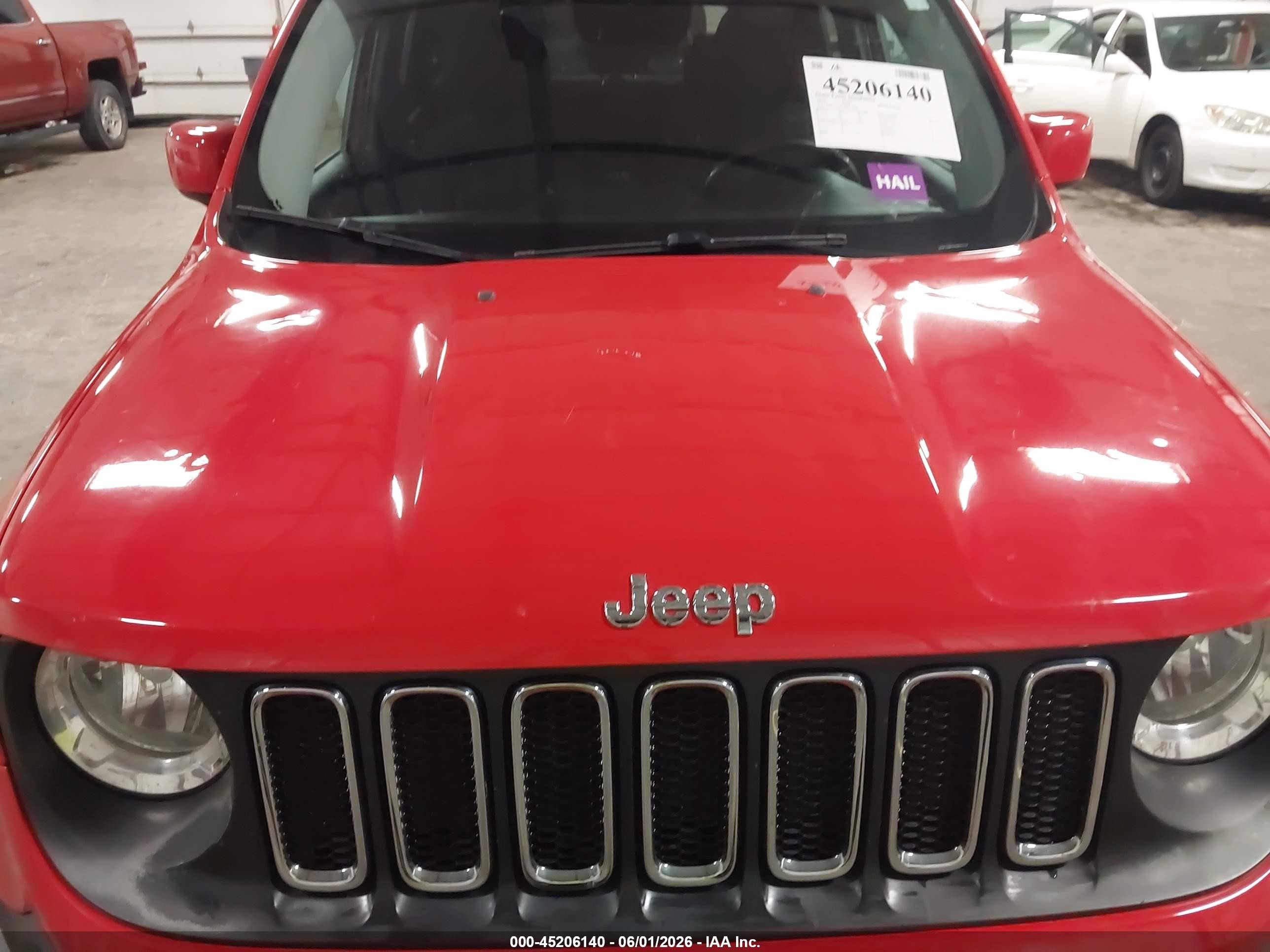 2016 Jeep Renegade Latitude Red vin: ZACCJABT3GPE22145