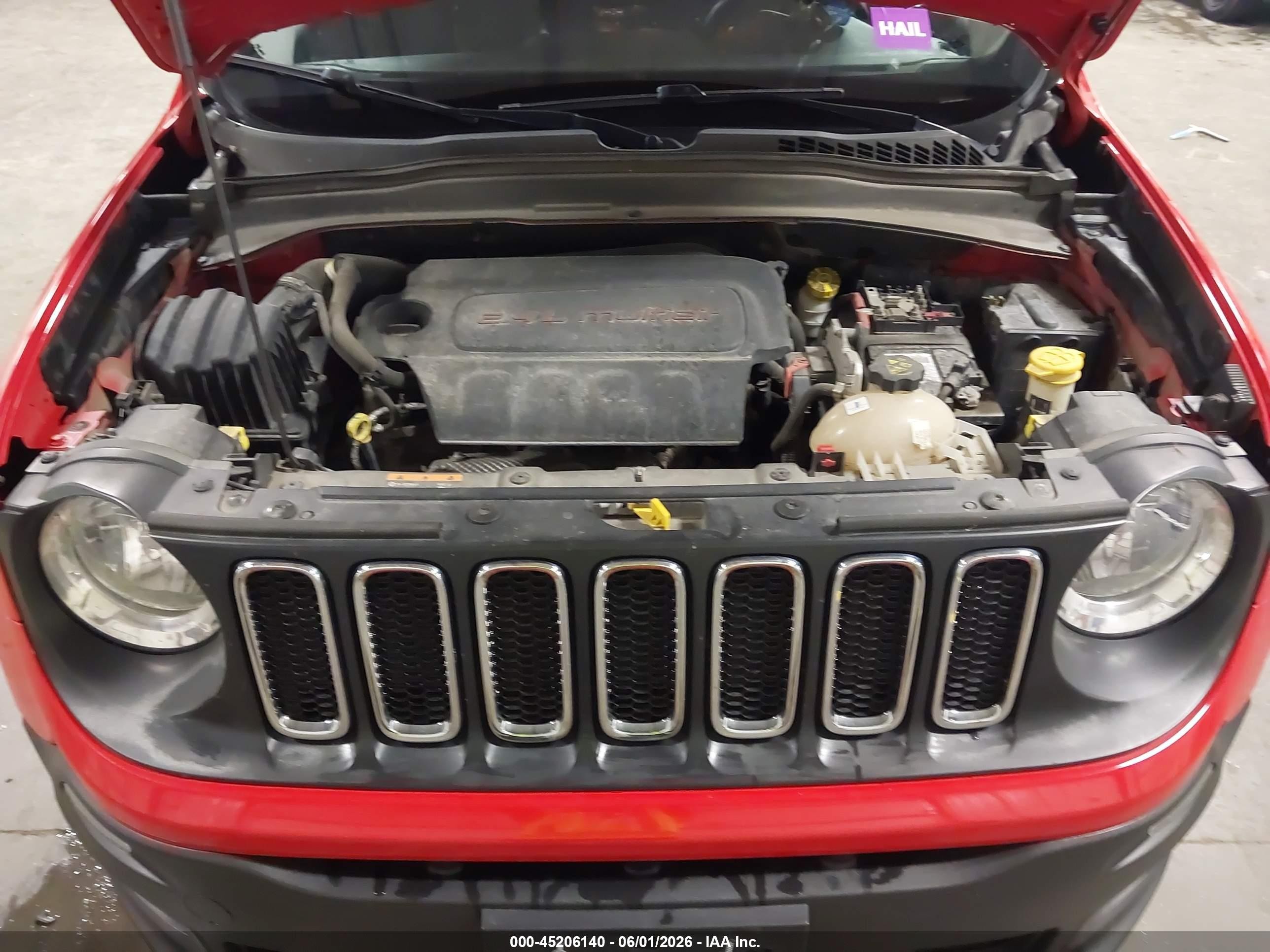 2016 Jeep Renegade Latitude Red vin: ZACCJABT3GPE22145