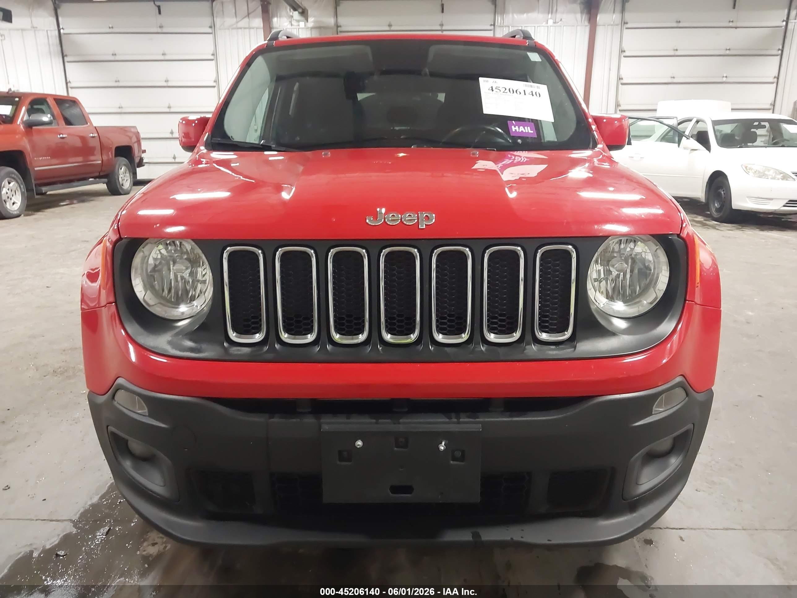 2016 Jeep Renegade Latitude Red vin: ZACCJABT3GPE22145