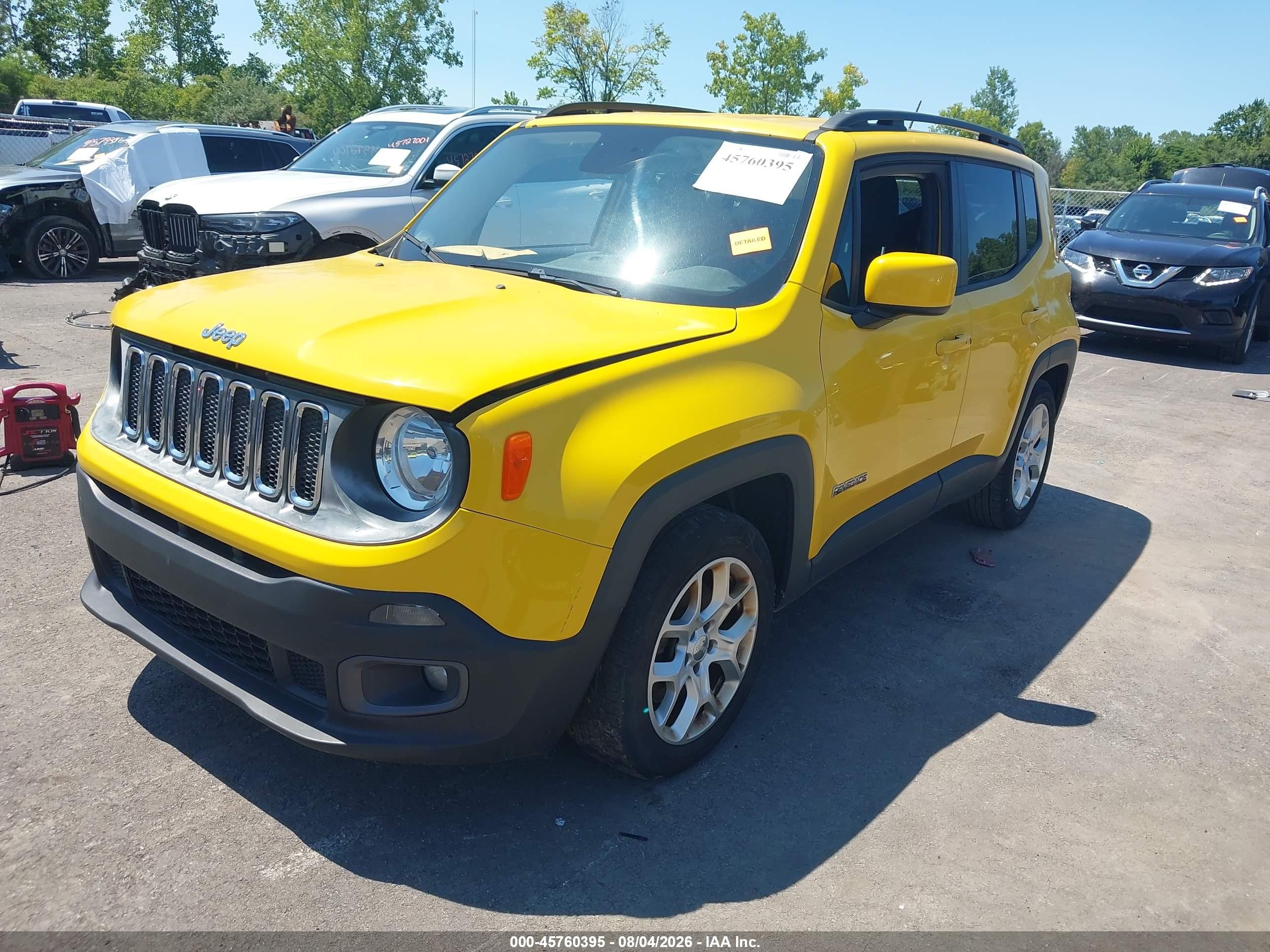 2015 Jeep Renegade Latitude Blue vin: ZACCJABT4FPB86409
