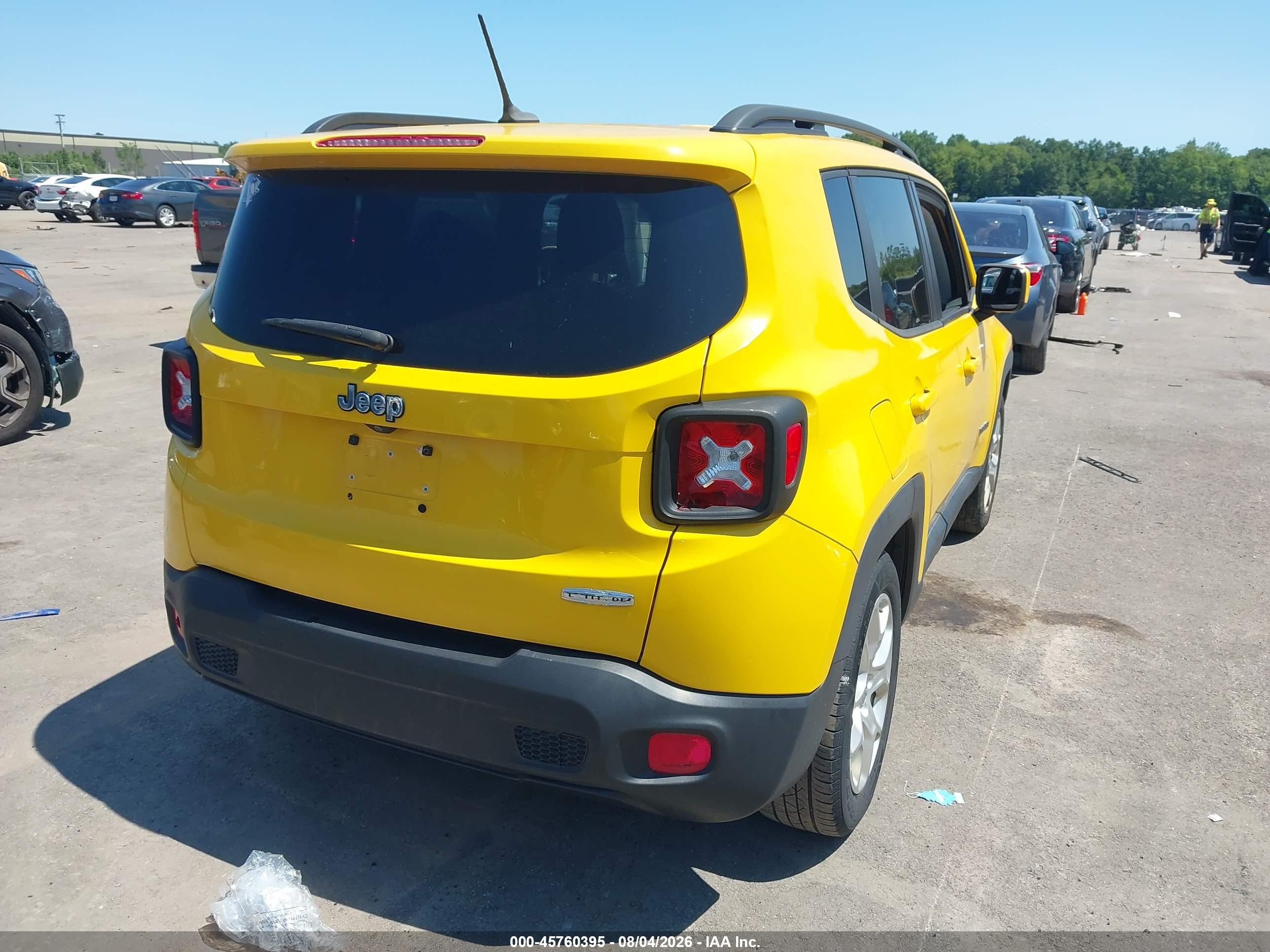 2015 Jeep Renegade Latitude Blue vin: ZACCJABT4FPB86409