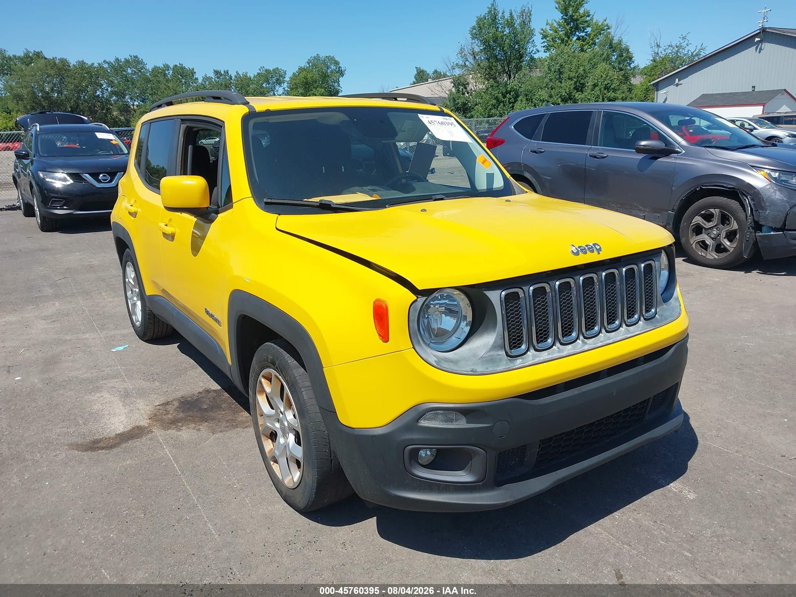 2015 Jeep Renegade Latitude Blue vin: ZACCJABT4FPB86409