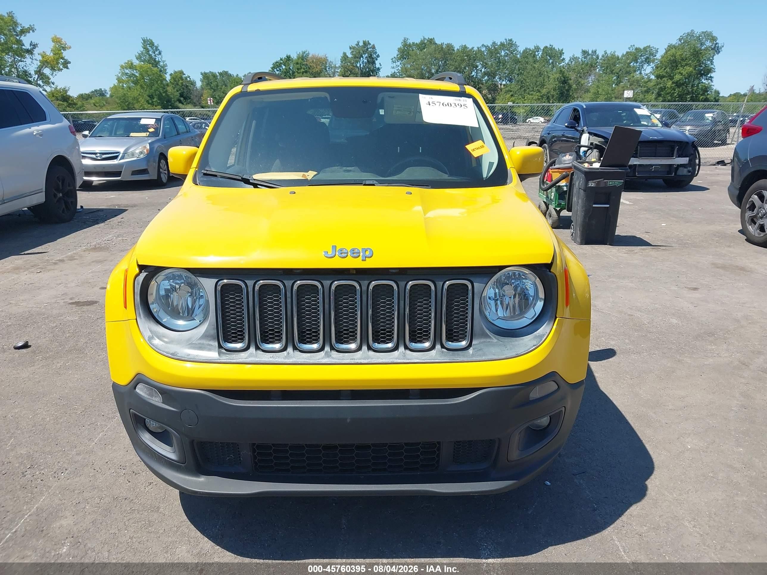 2015 Jeep Renegade Latitude Blue vin: ZACCJABT4FPB86409