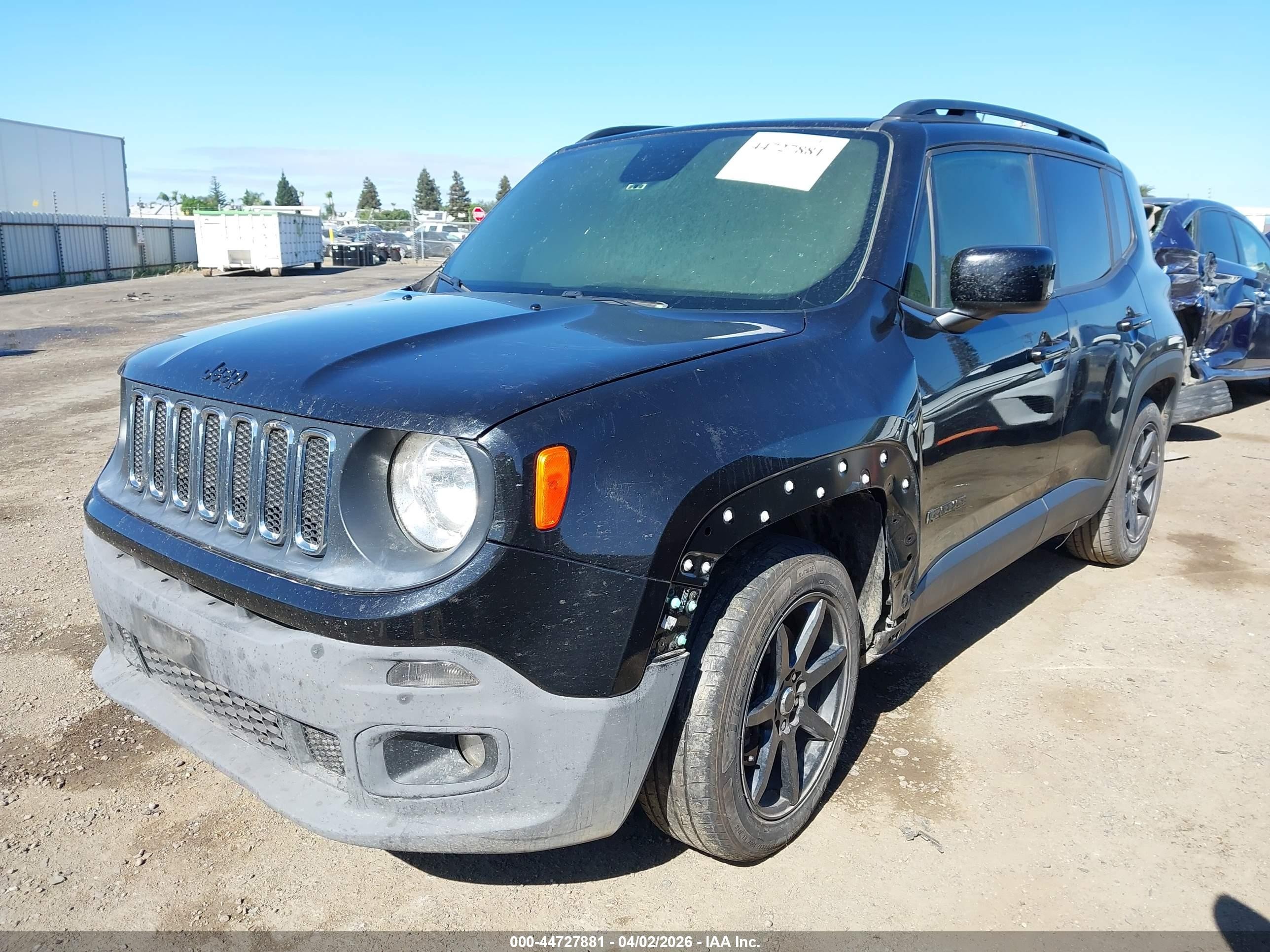 2015 Jeep Renegade Latitude Black vin: ZACCJABT4FPC24933
