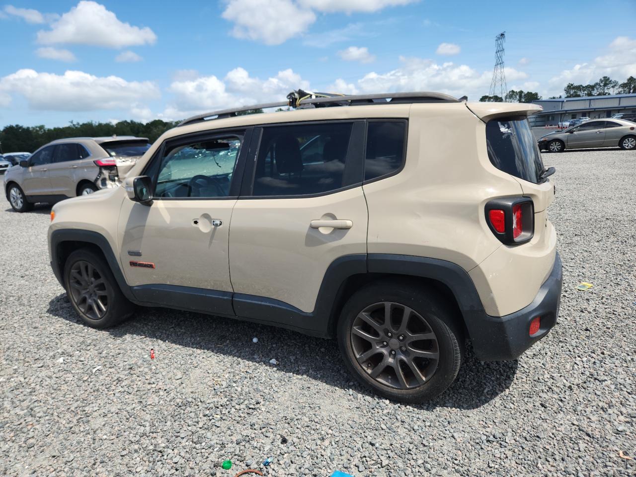 2016 Jeep Renegade Latitude Tan vin: ZACCJABT4GPD23625 Damage: Left Rear Door, Dent(S) W/ Paint Dmg, 3 To 4 Inches