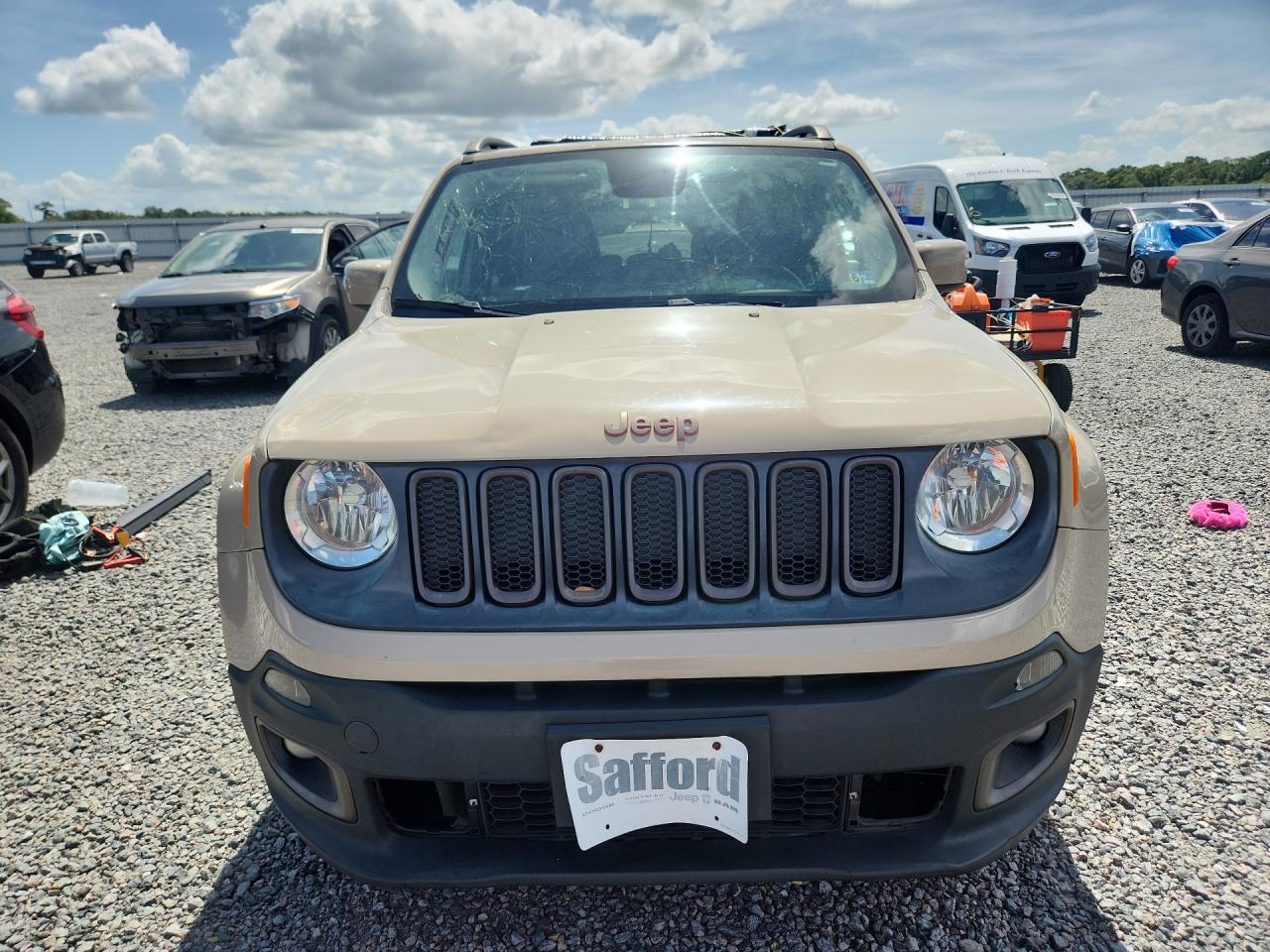 2016 Jeep Renegade Latitude Tan vin: ZACCJABT4GPD23625 Damage: Hood, Dent(S) W/ Paint Dmg, 6 To 7 Inches