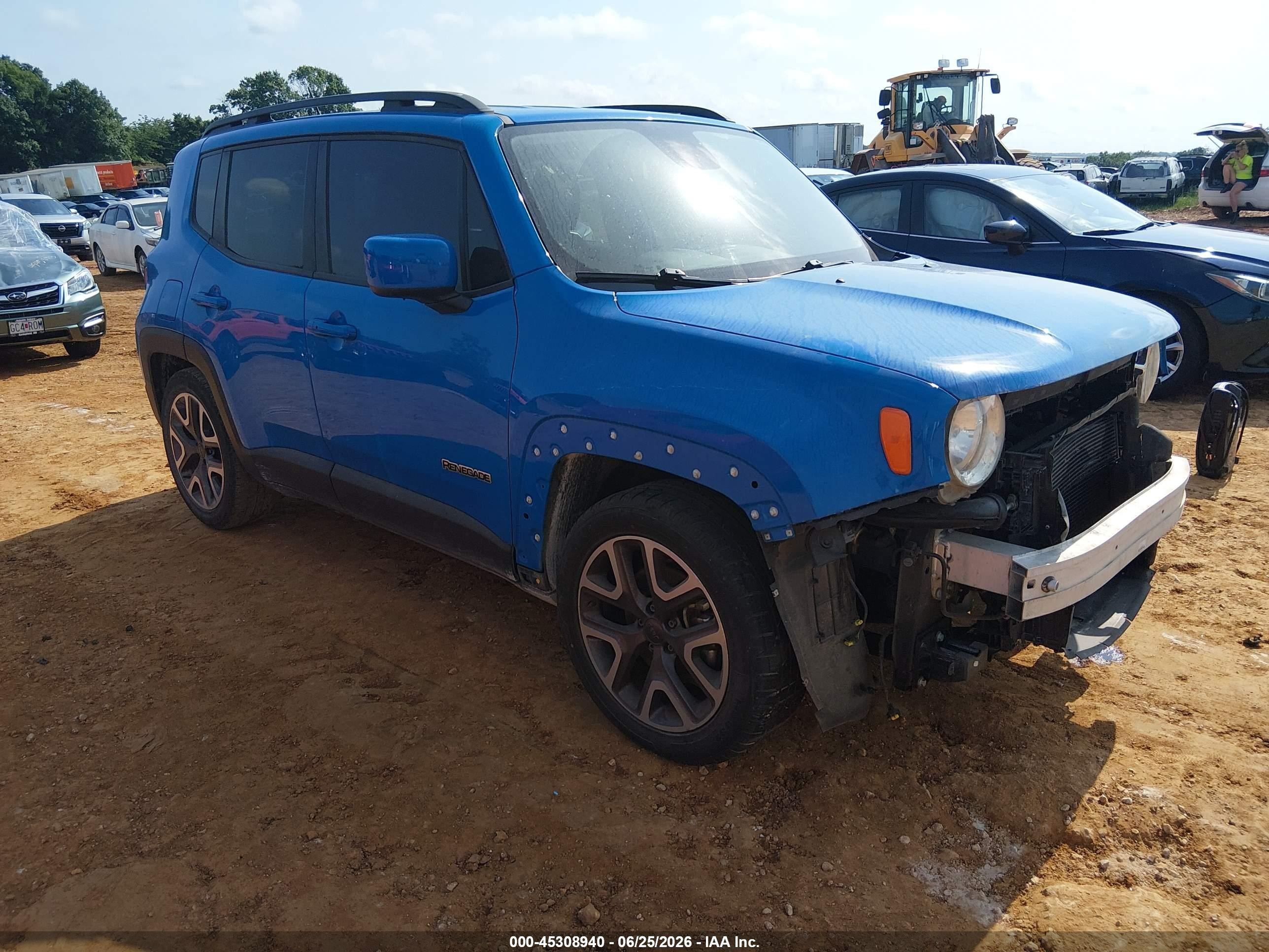 2015 Jeep Renegade Latitude Blue vin: ZACCJABT5FPB88590