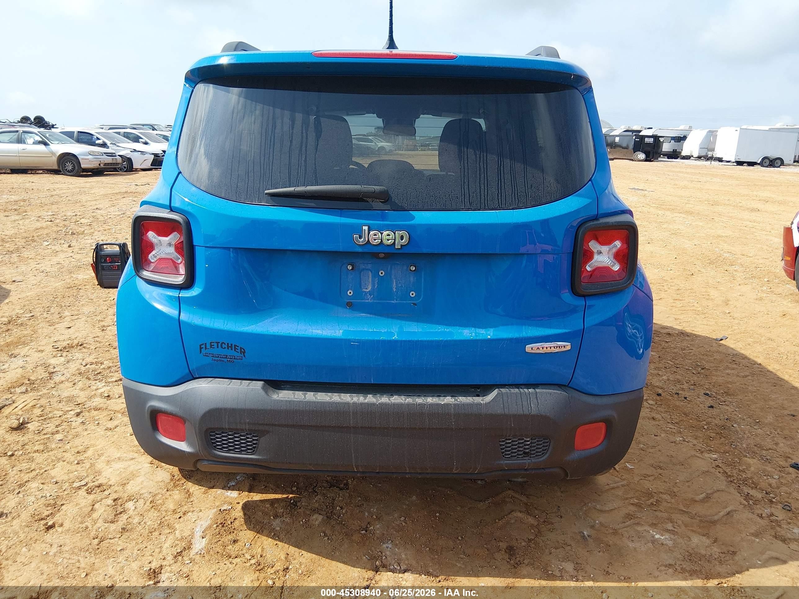 2015 Jeep Renegade Latitude Blue vin: ZACCJABT5FPB88590