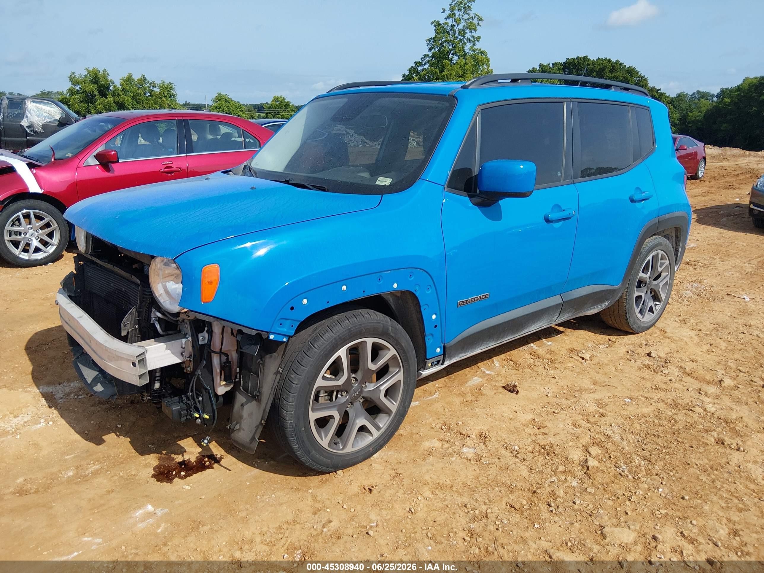 2015 Jeep Renegade Latitude Blue vin: ZACCJABT5FPB88590