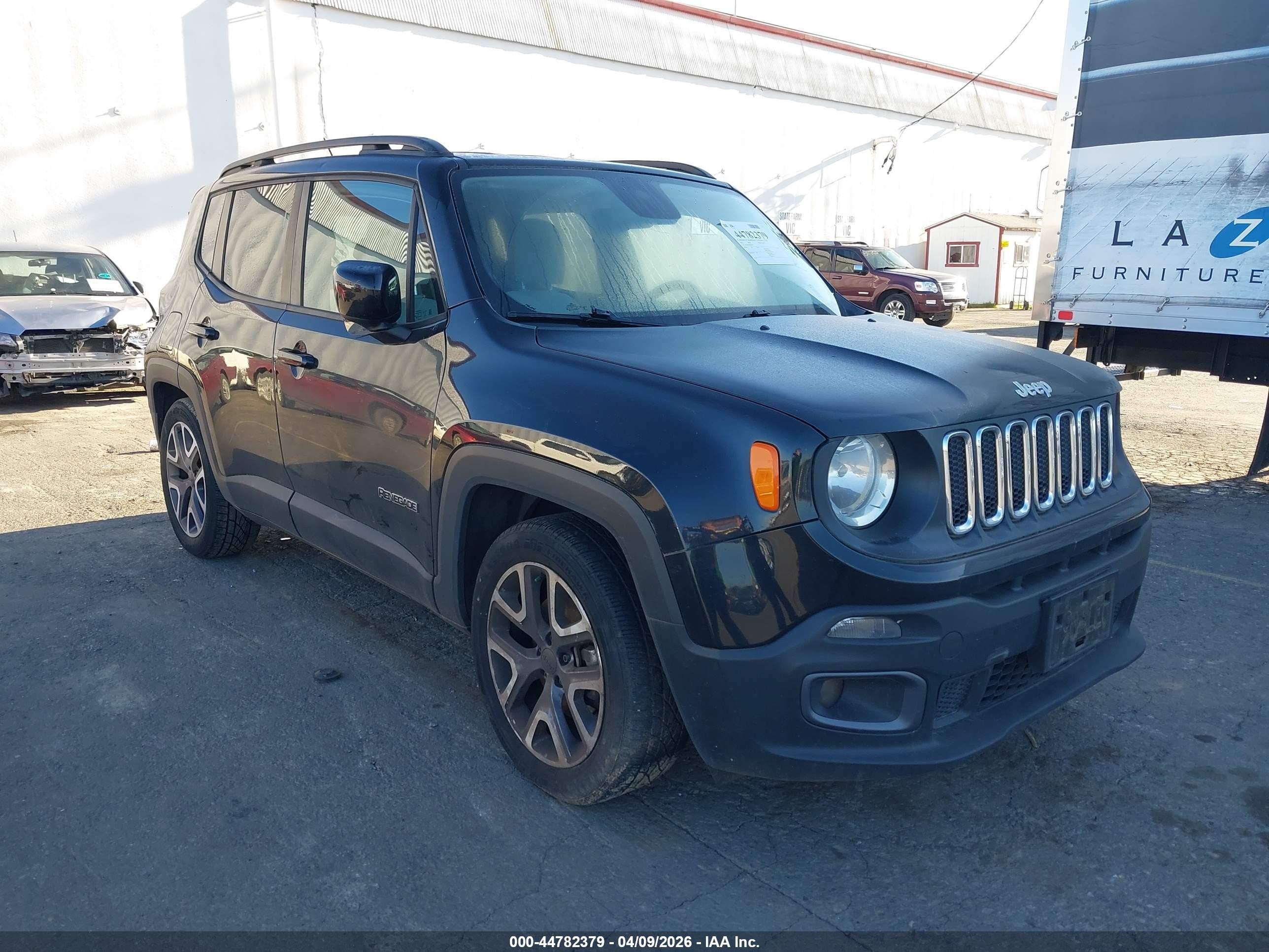 2015 Jeep Renegade Latitude Black vin: ZACCJABT5FPB98665
