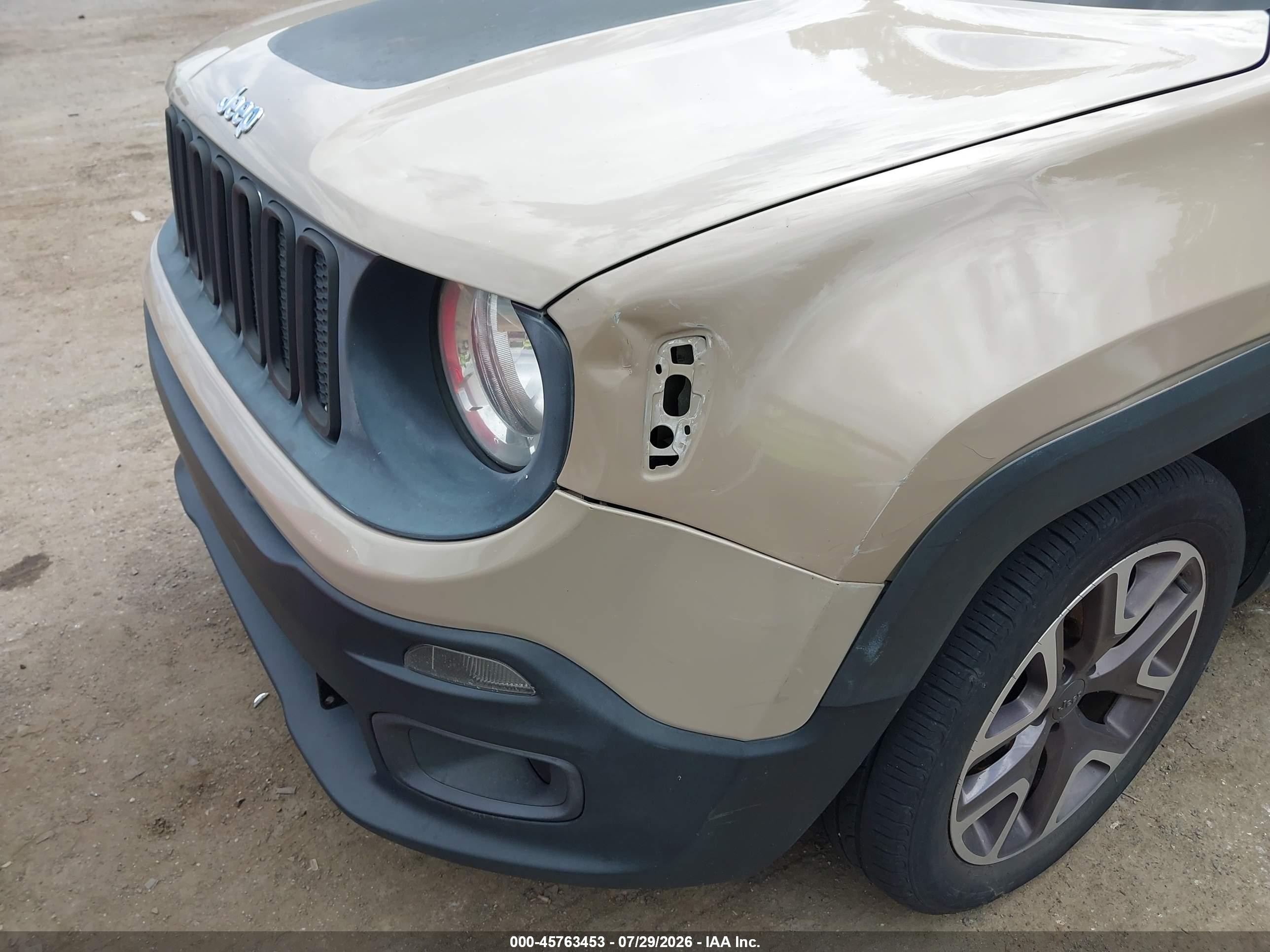 2015 Jeep Renegade Latitude Tan vin: ZACCJABT6FPB31914