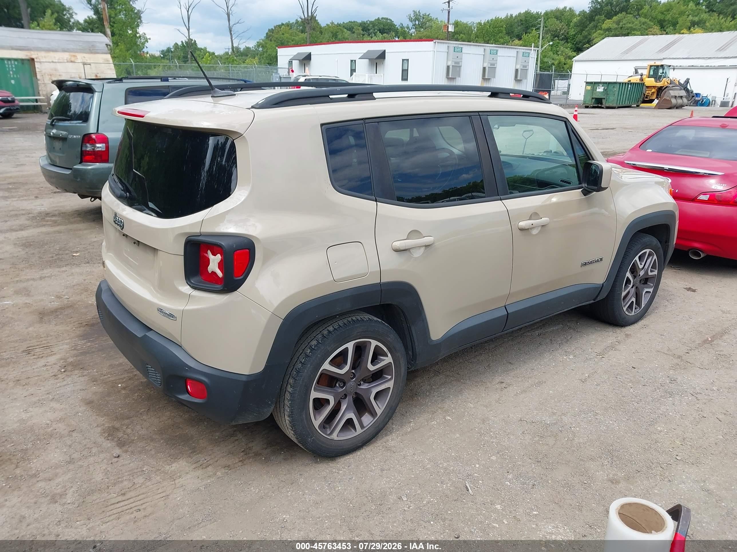2015 Jeep Renegade Latitude Tan vin: ZACCJABT6FPB31914