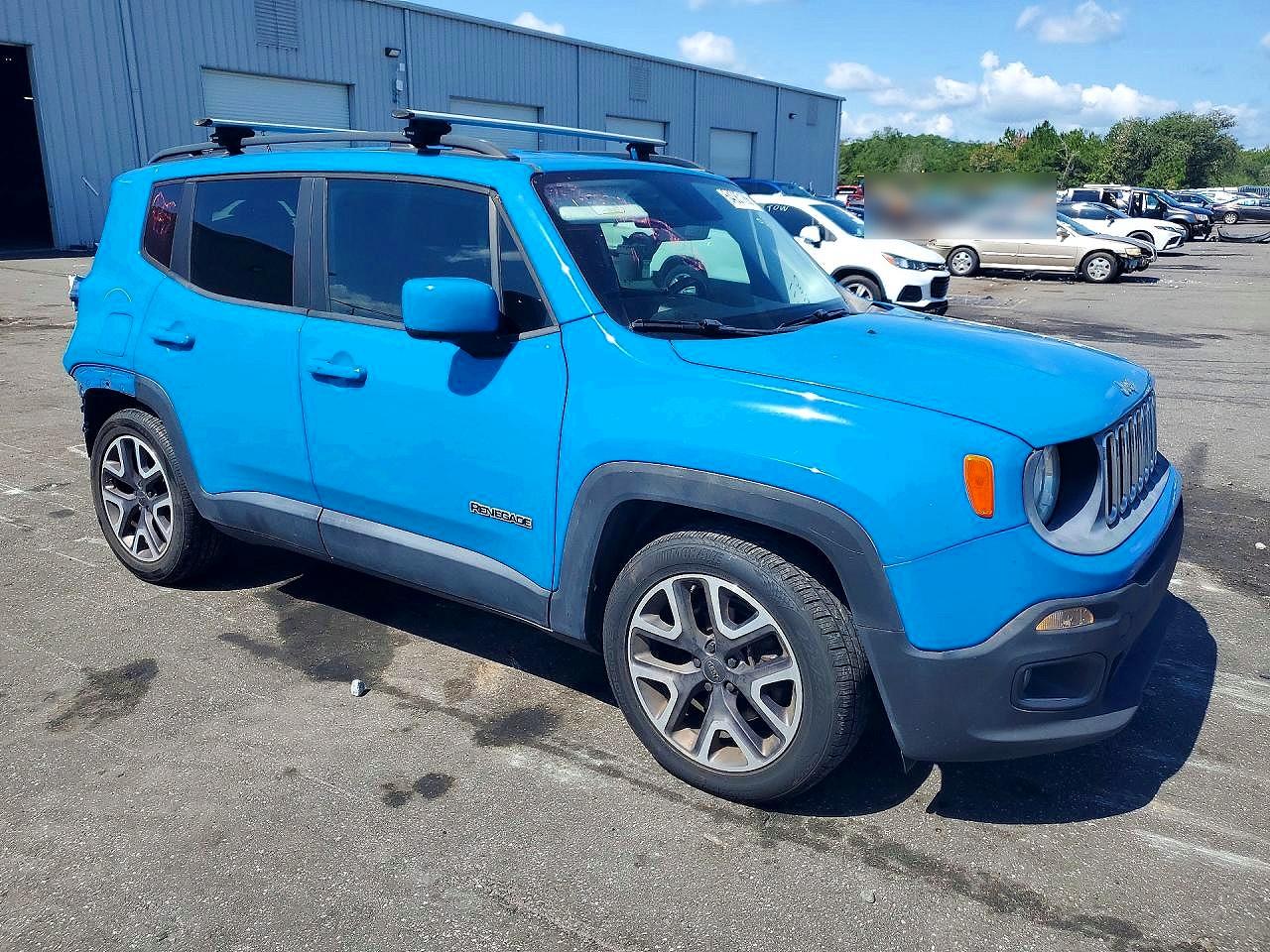 2015 Jeep Renegade Latitude Синий vin: ZACCJABT7FPC22089