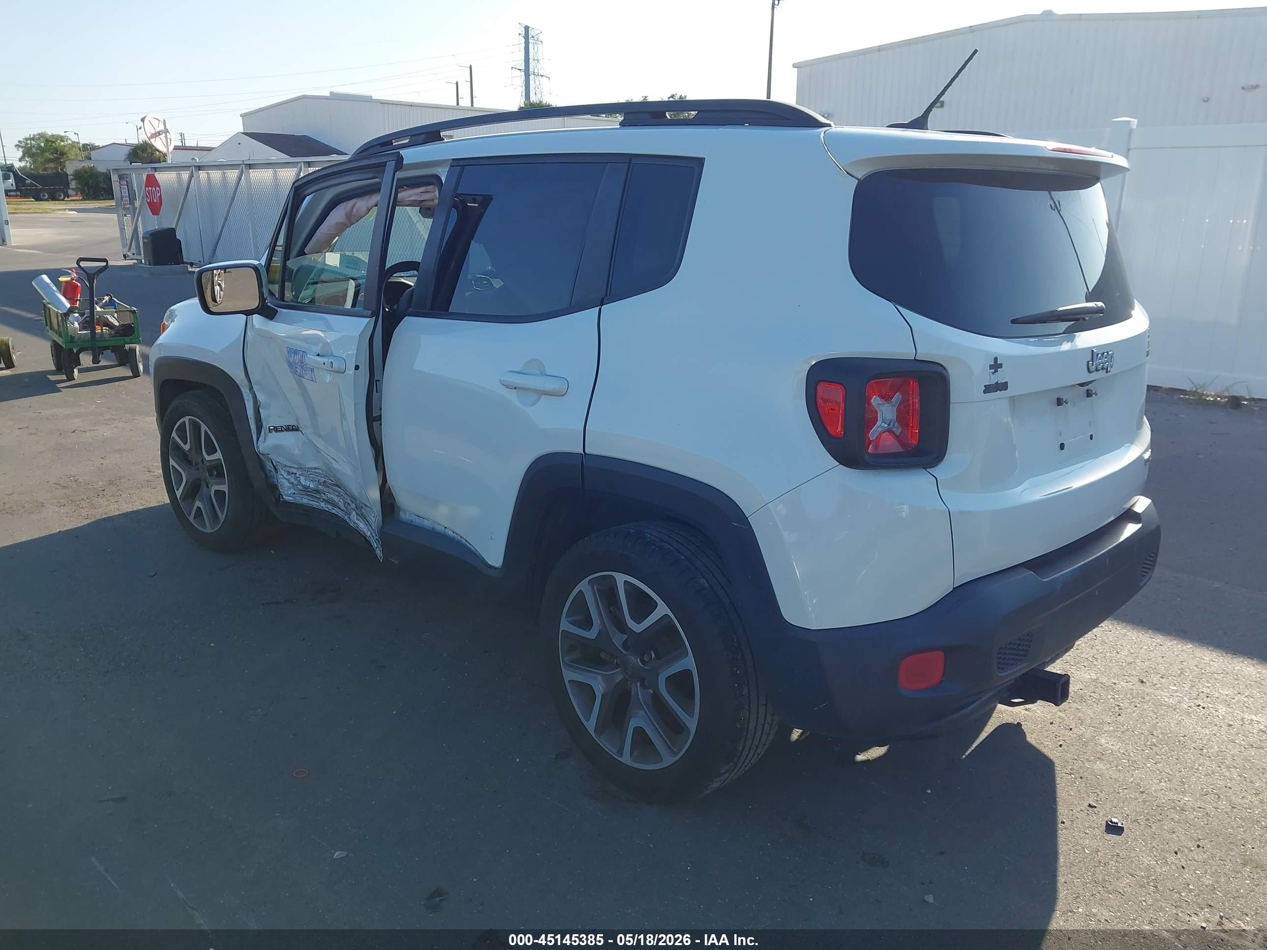 2015 Jeep Renegade North White vin: ZACCJABT8FPB96845