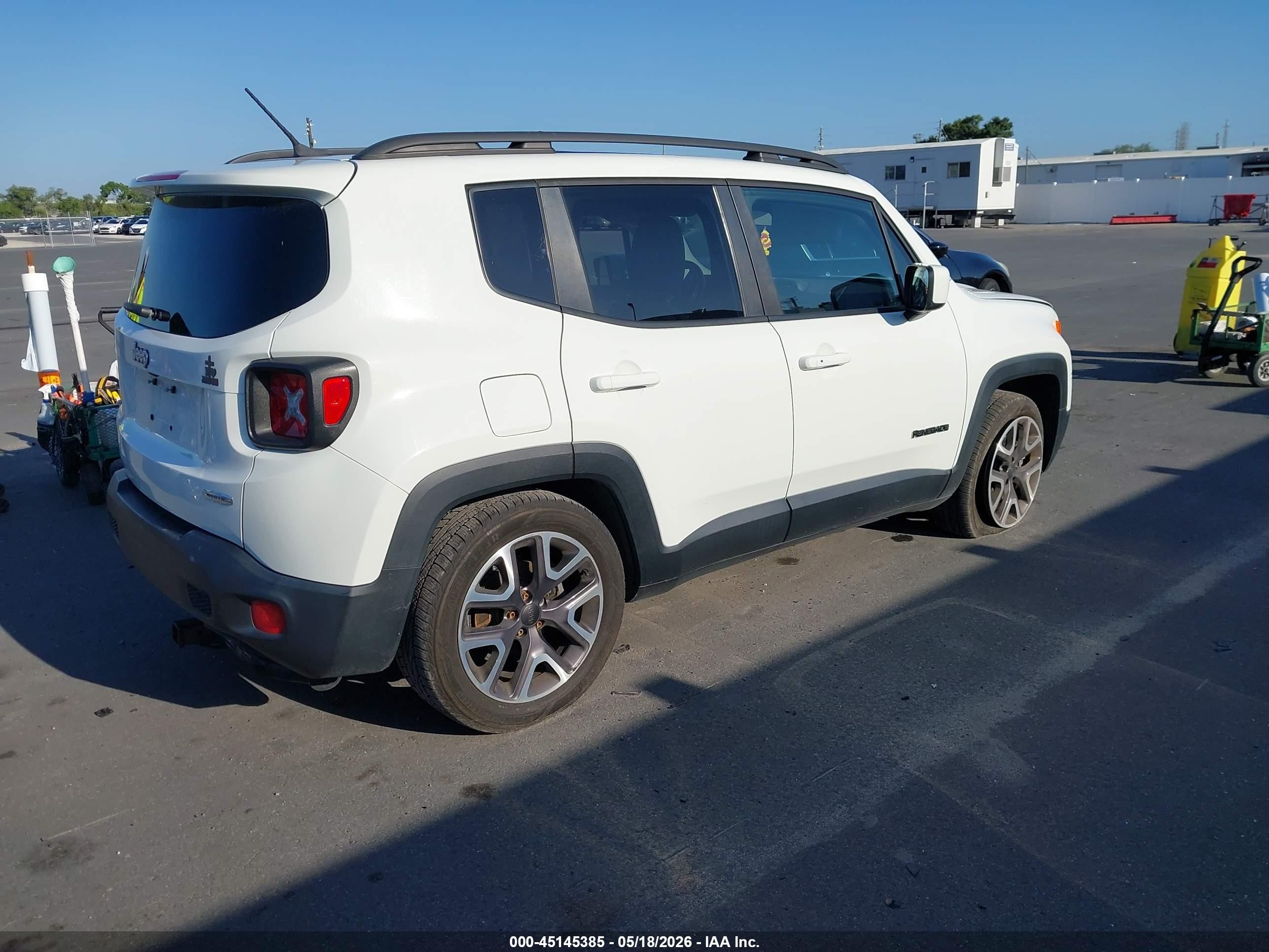 2015 Jeep Renegade North White vin: ZACCJABT8FPB96845