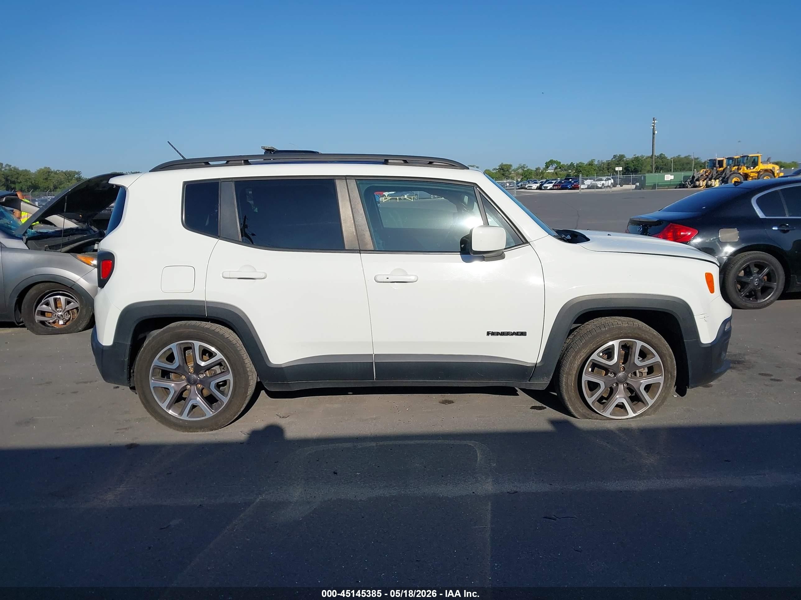 2015 Jeep Renegade North White vin: ZACCJABT8FPB96845