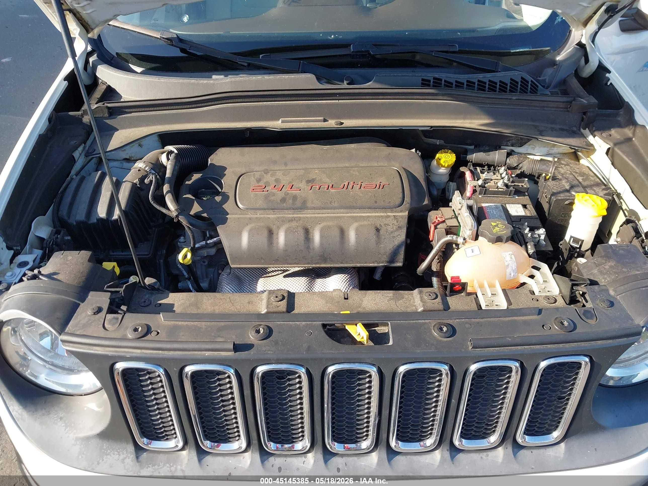 2015 Jeep Renegade North White vin: ZACCJABT8FPB96845