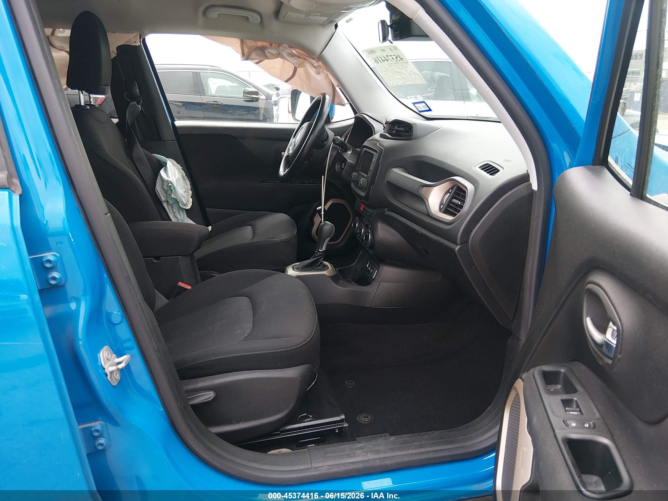 2015 Jeep Renegade Latitude Blue vin: ZACCJABTXFPB34248