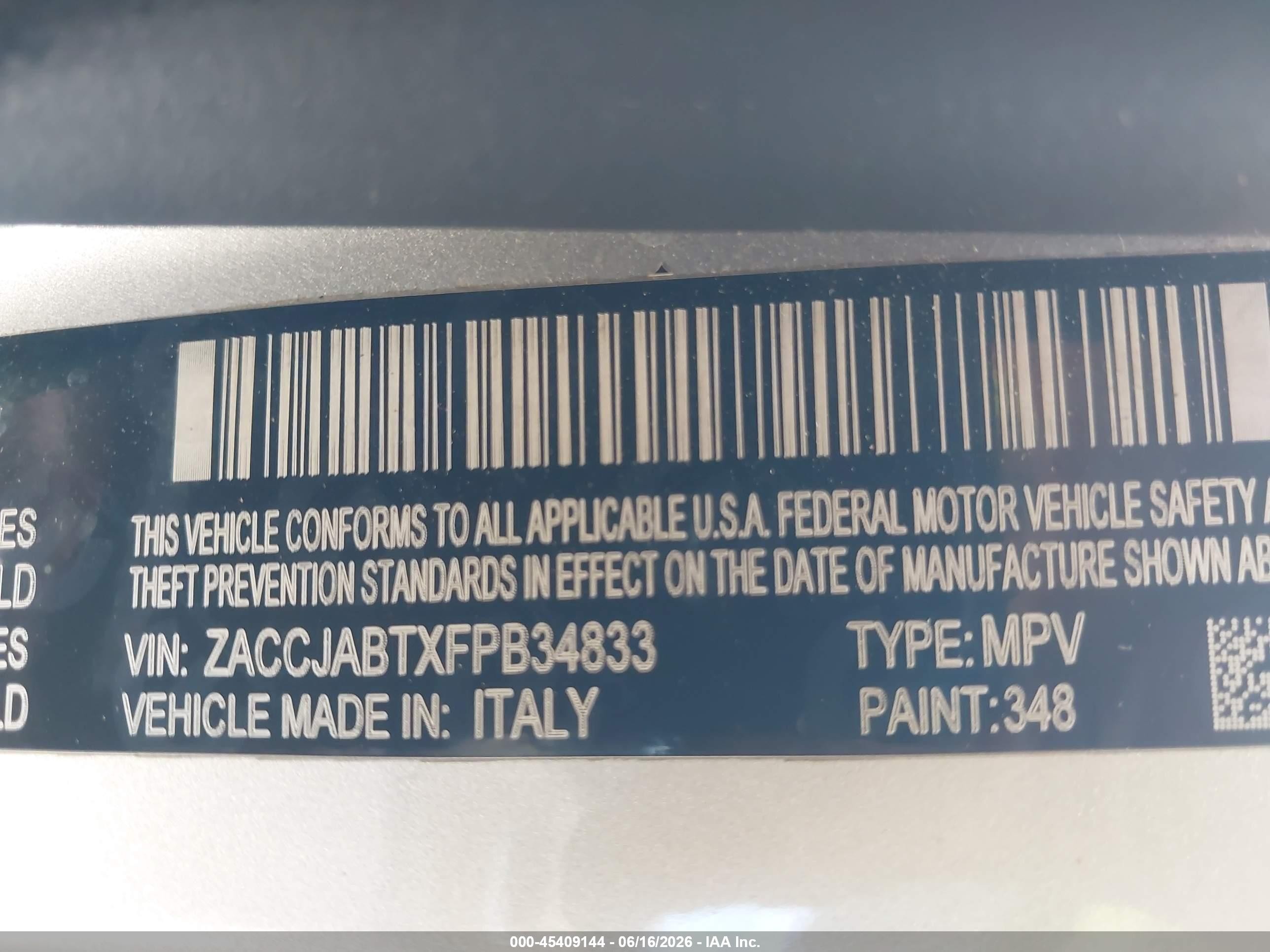 2015 Jeep Renegade Latitude Silver vin: ZACCJABTXFPB34833