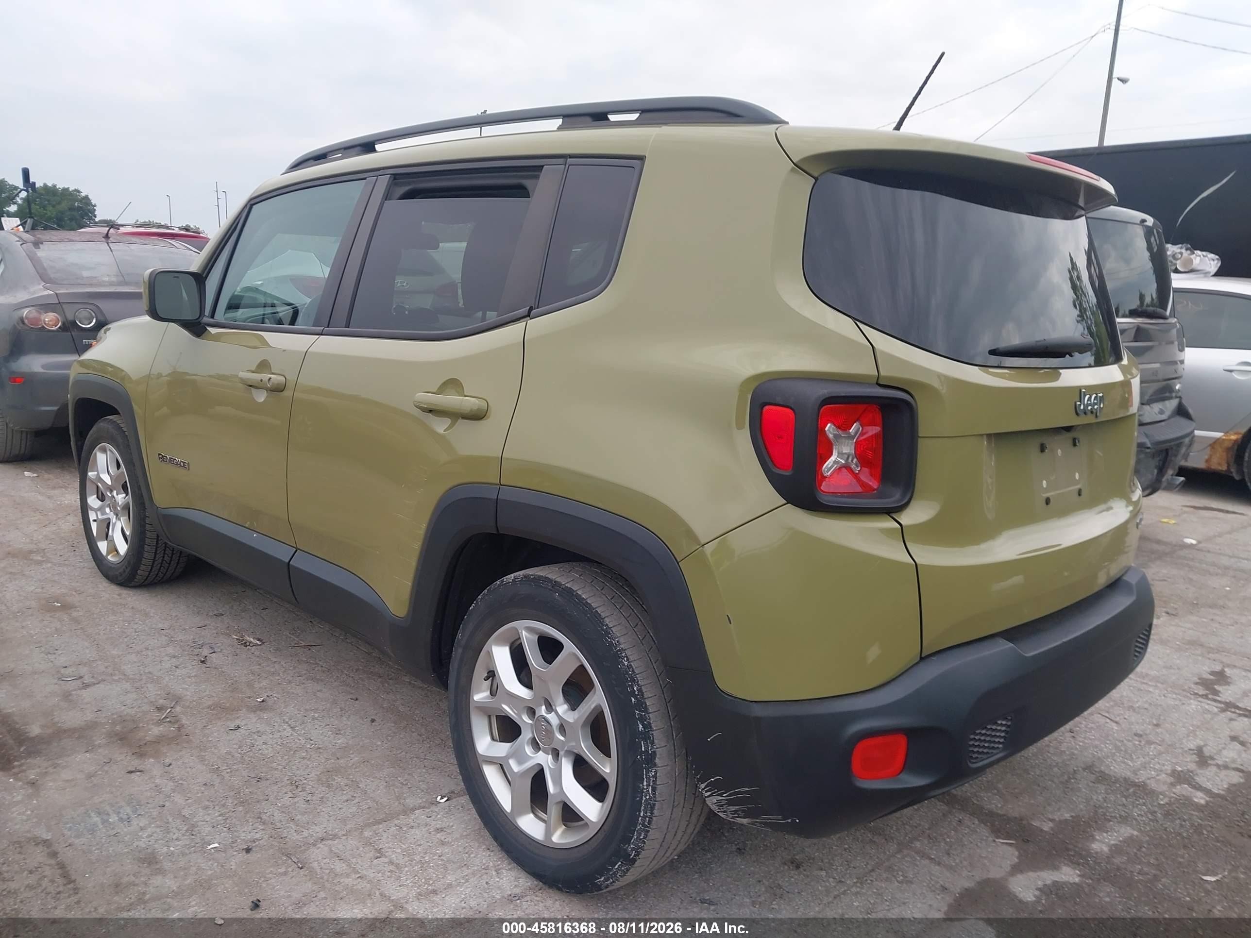 2015 Jeep Renegade Latitude Green vin: ZACCJABTXFPB86284