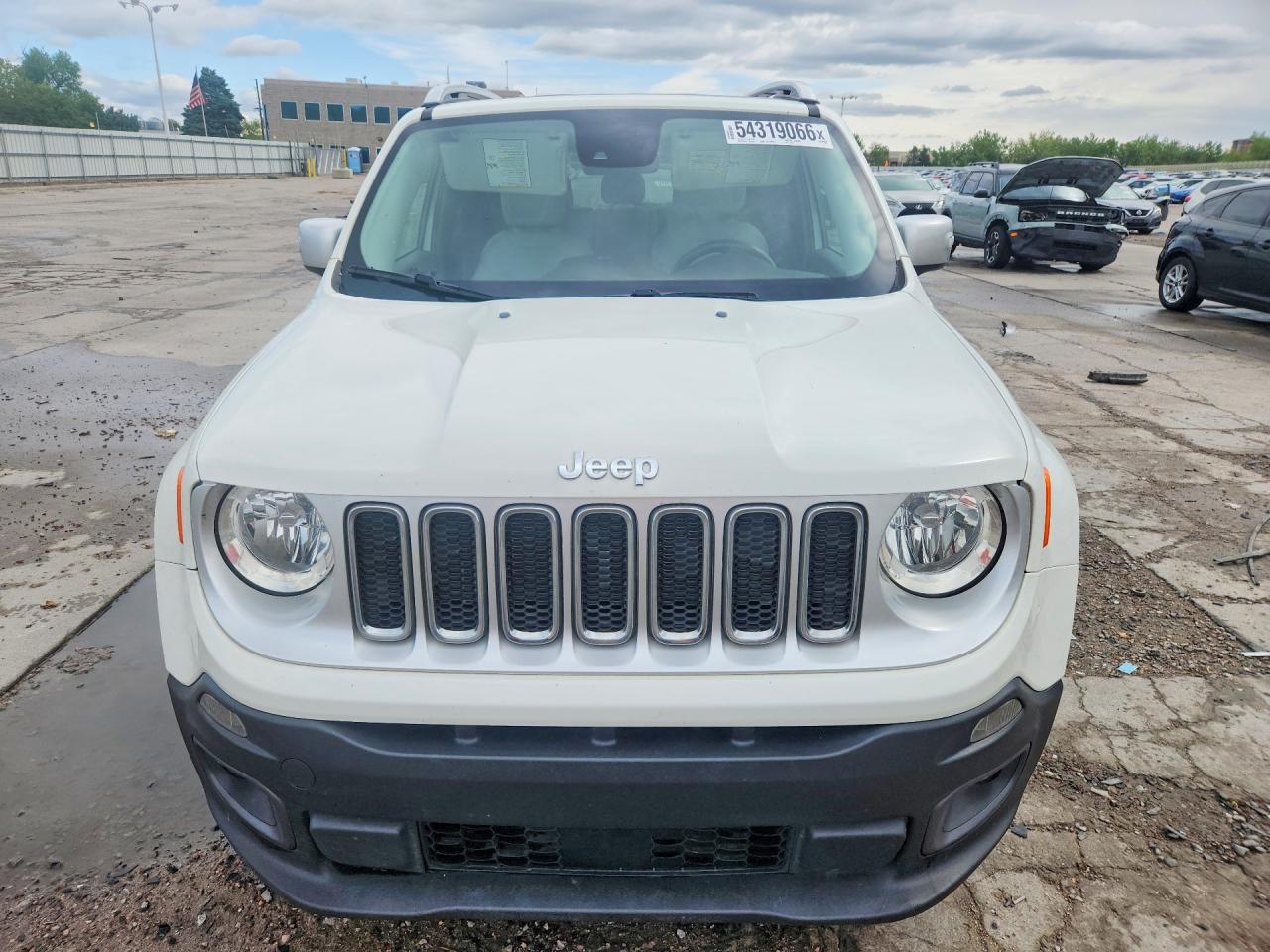 2017 Jeep Renegade Limited White vin: ZACCJADB5HPF13472